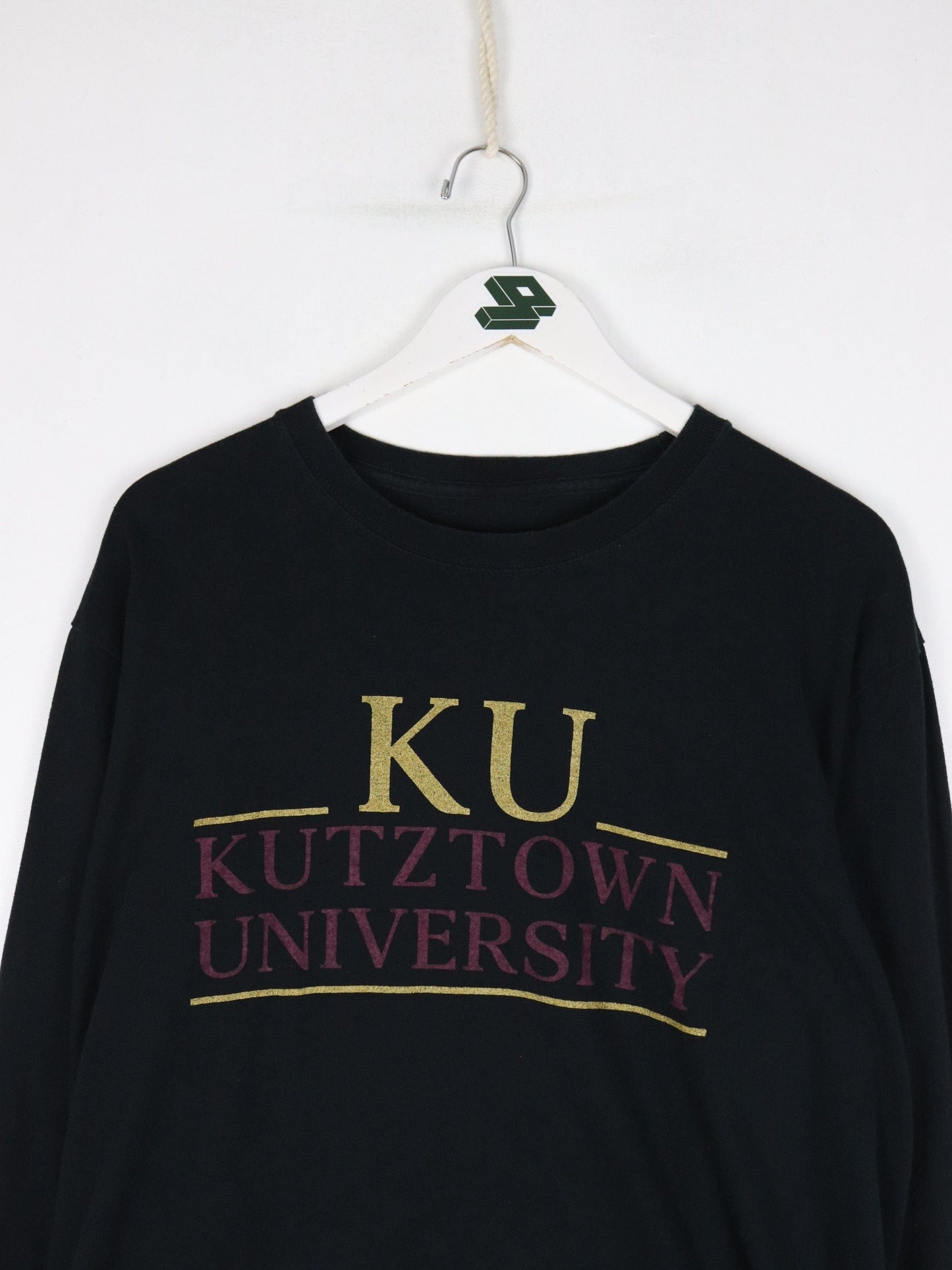 Kutztown University T Shirt Mens Large Black Long Sleeve College from propervintagecanada