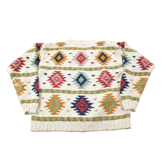 L.L. Bean Clothing > Gender Neutral Adult Clothing > Hoodies & Sweatshirts > Sweatshirts Vintage 1980s LL Bean Aztec Pattern Knit Sweater Men's Medium