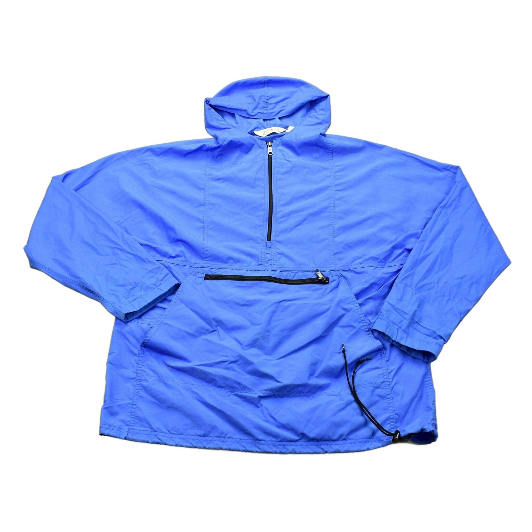 L.L. Bean Clothing > Gender Neutral Adult Clothing > Jackets & Coats Vintage 1980s LL Bean Quarter Zip Annorack Windbreaker Jacket Men's Large