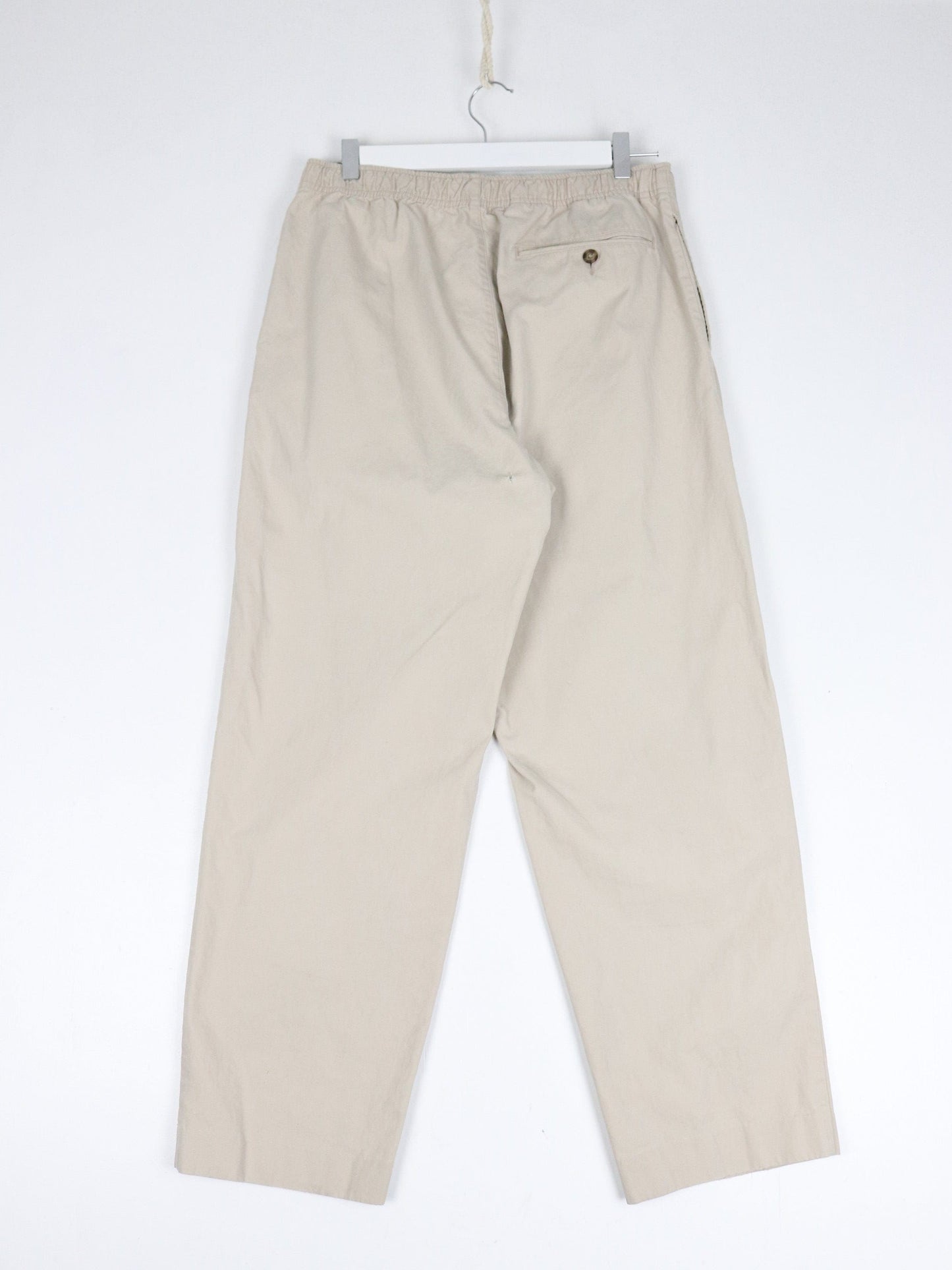 L.L. Bean Pants Mens Small Beige Elastic Pull On from propervintagecanada