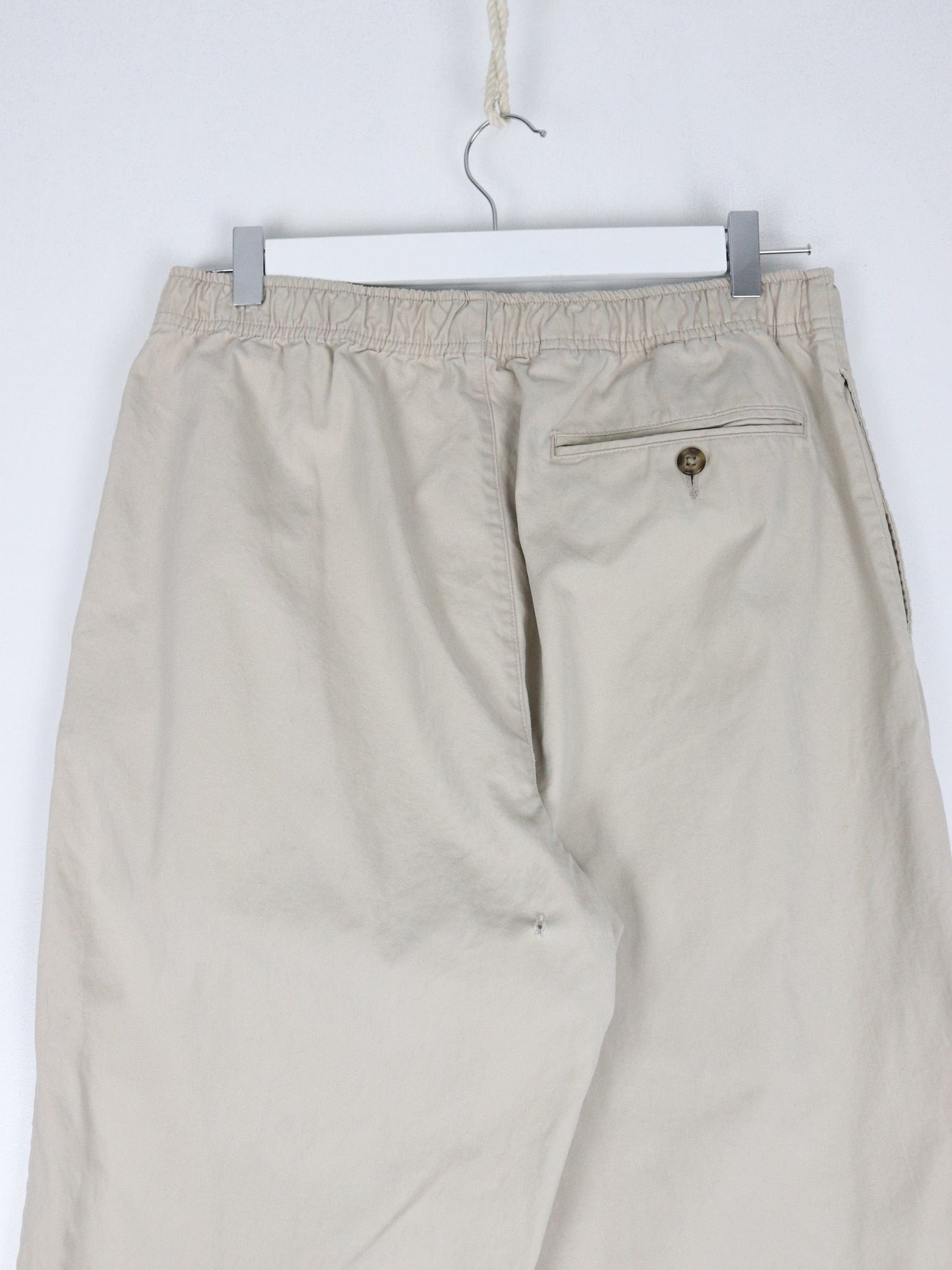 L.L. Bean Pants Mens Small Beige Elastic Pull On from propervintagecanada