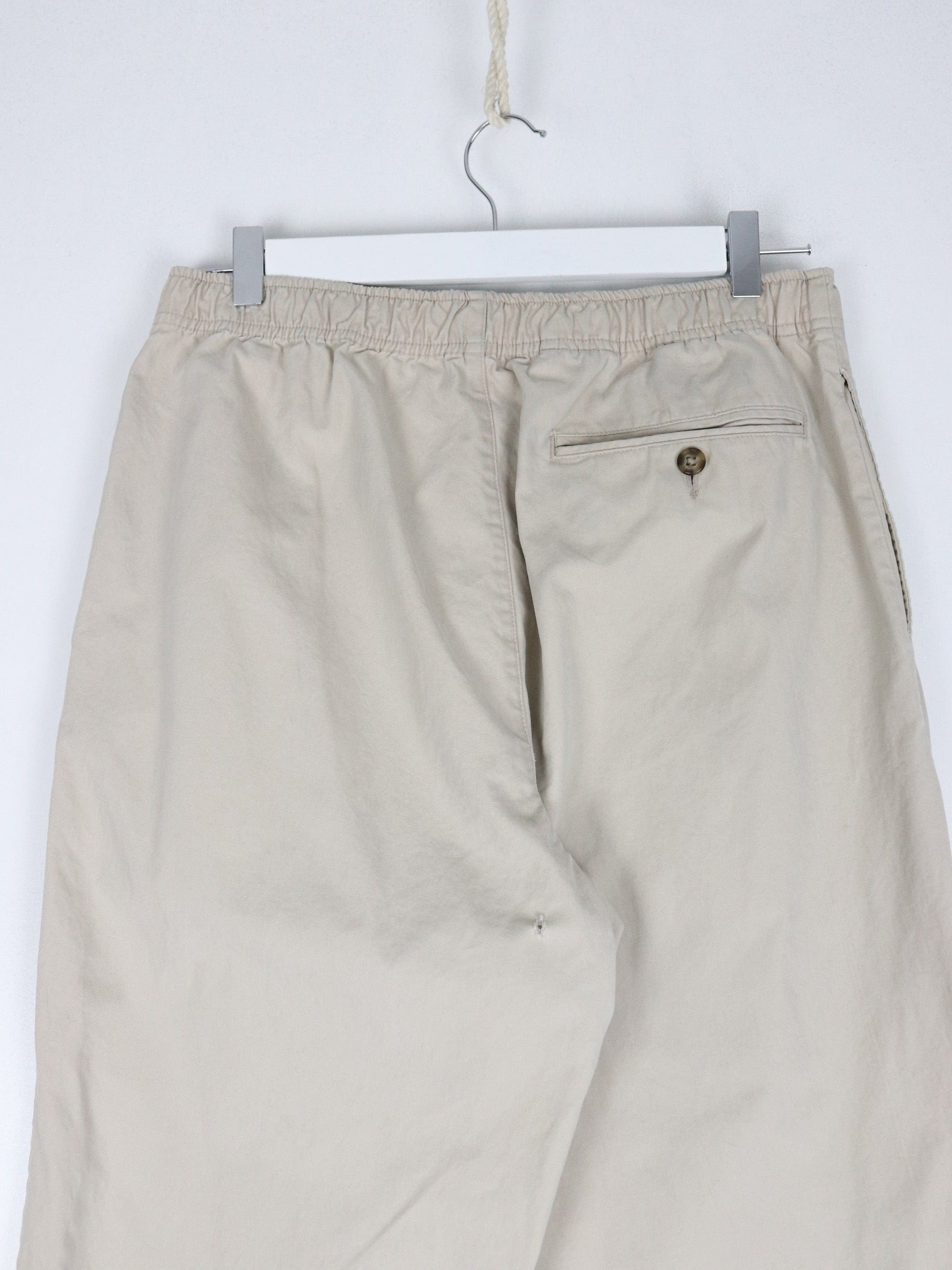 L.L. Bean Pants Mens Small Beige Elastic Pull On from propervintagecanada
