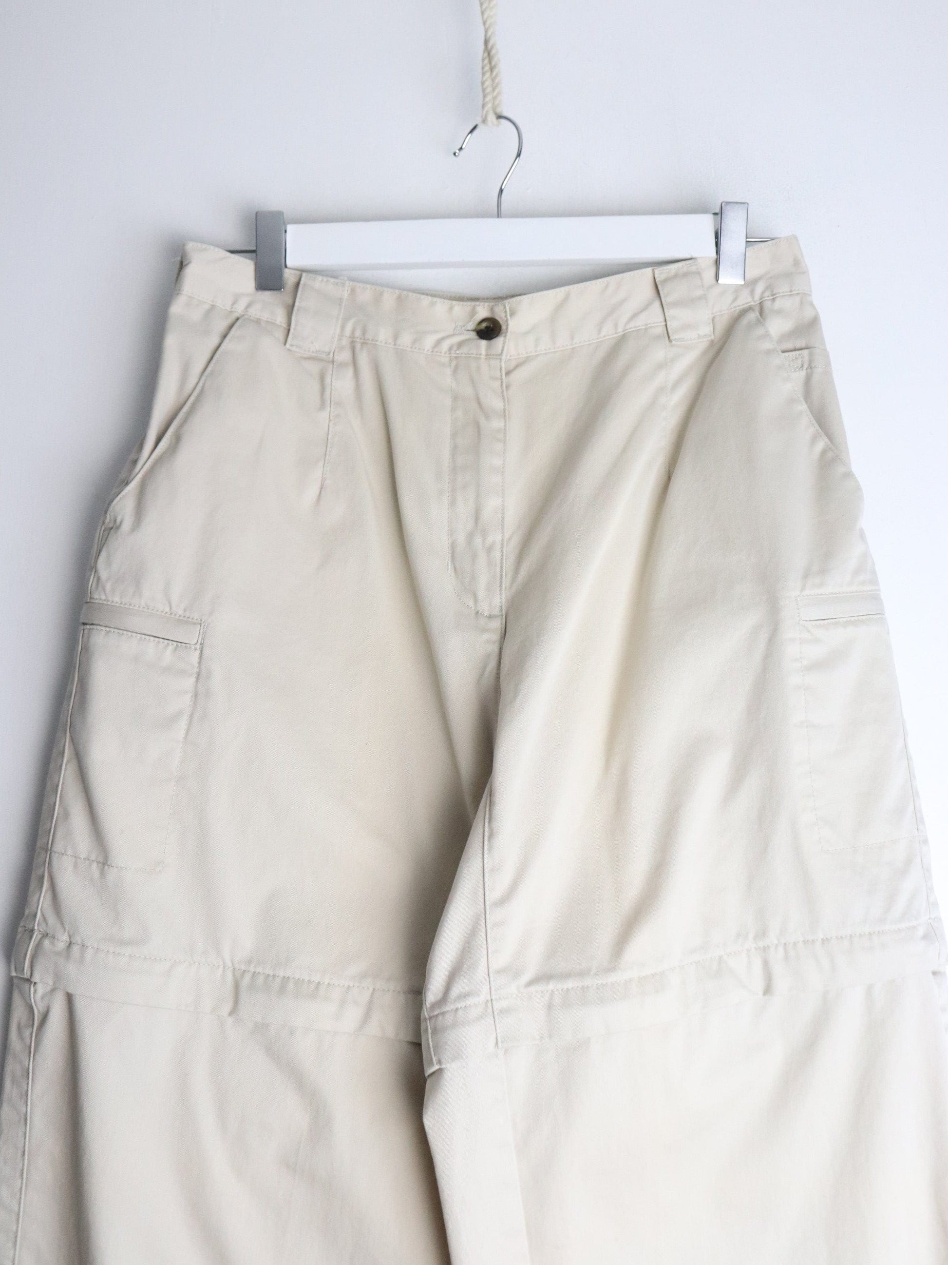 L.L. Bean Pants Womens 12 Beige Convertible from propervintagecanada