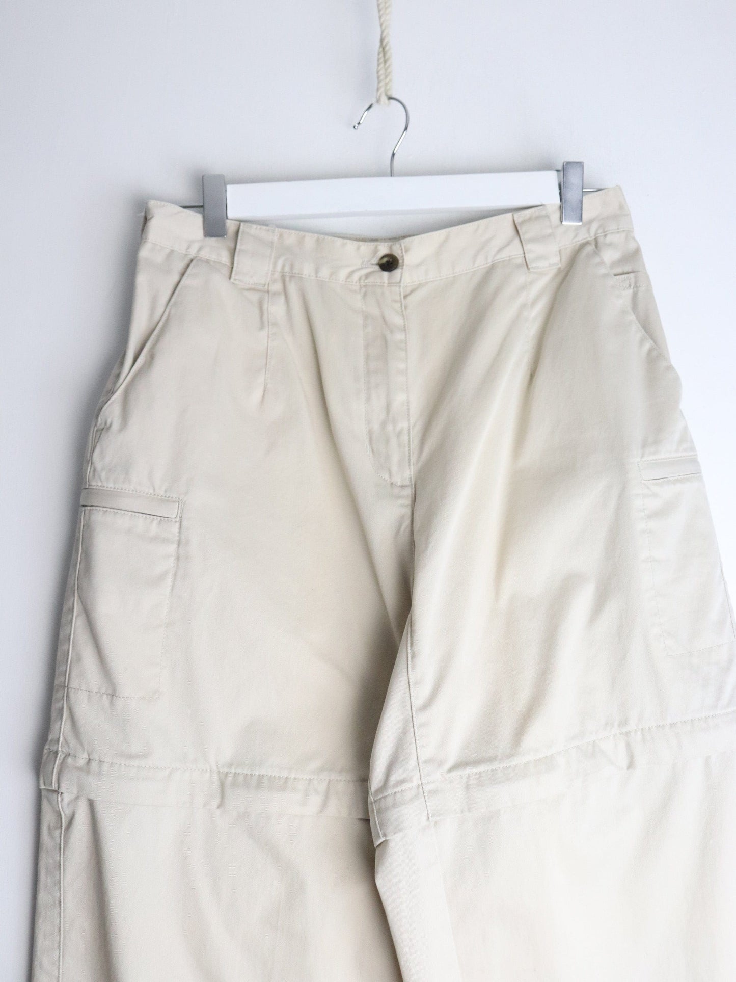 L.L. Bean Pants Womens 12 Beige Convertible from propervintagecanada