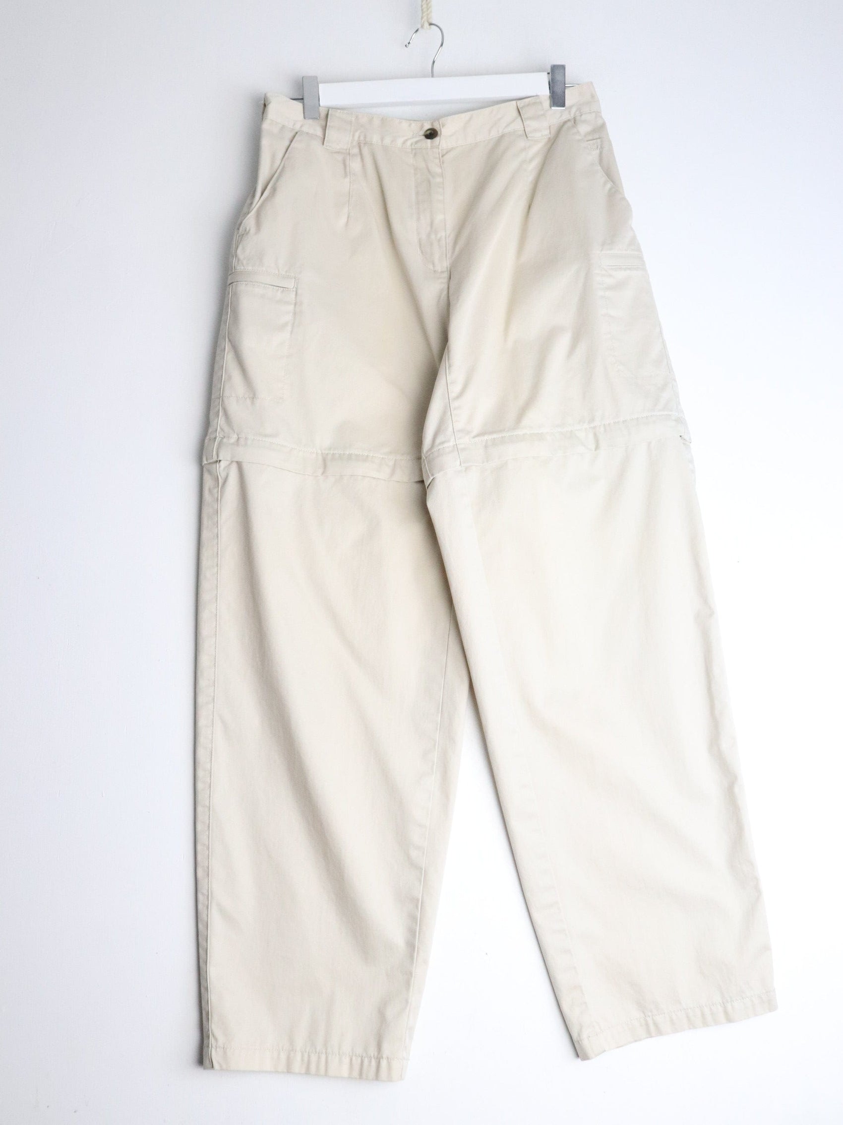 L.L. Bean Pants Womens 12 Beige Convertible from propervintagecanada