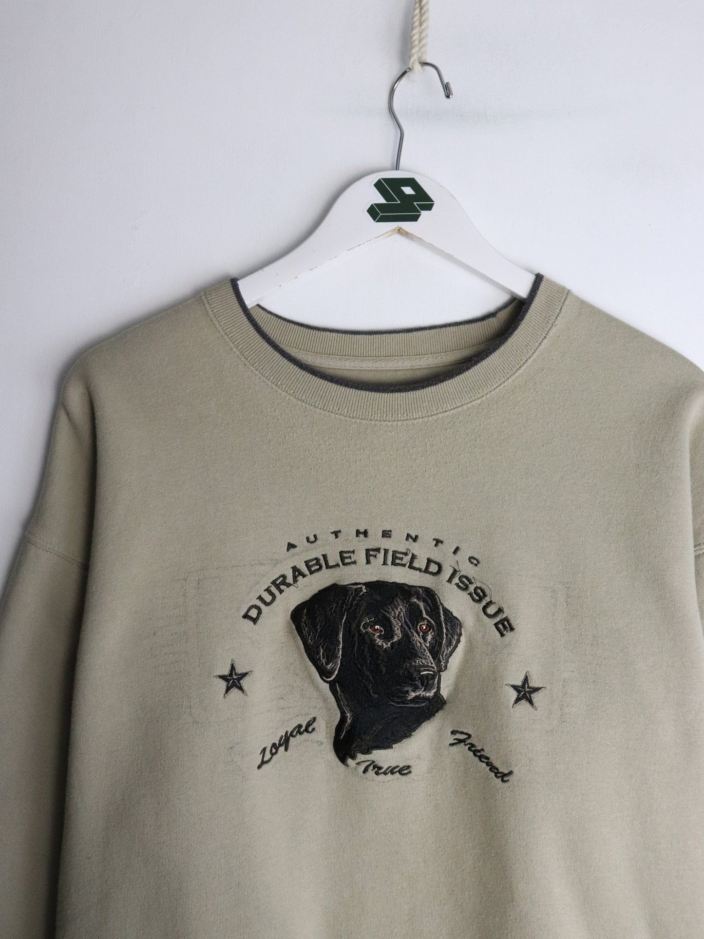 Labrador Sweatshirt Mens Large Beige from propervintagecanada