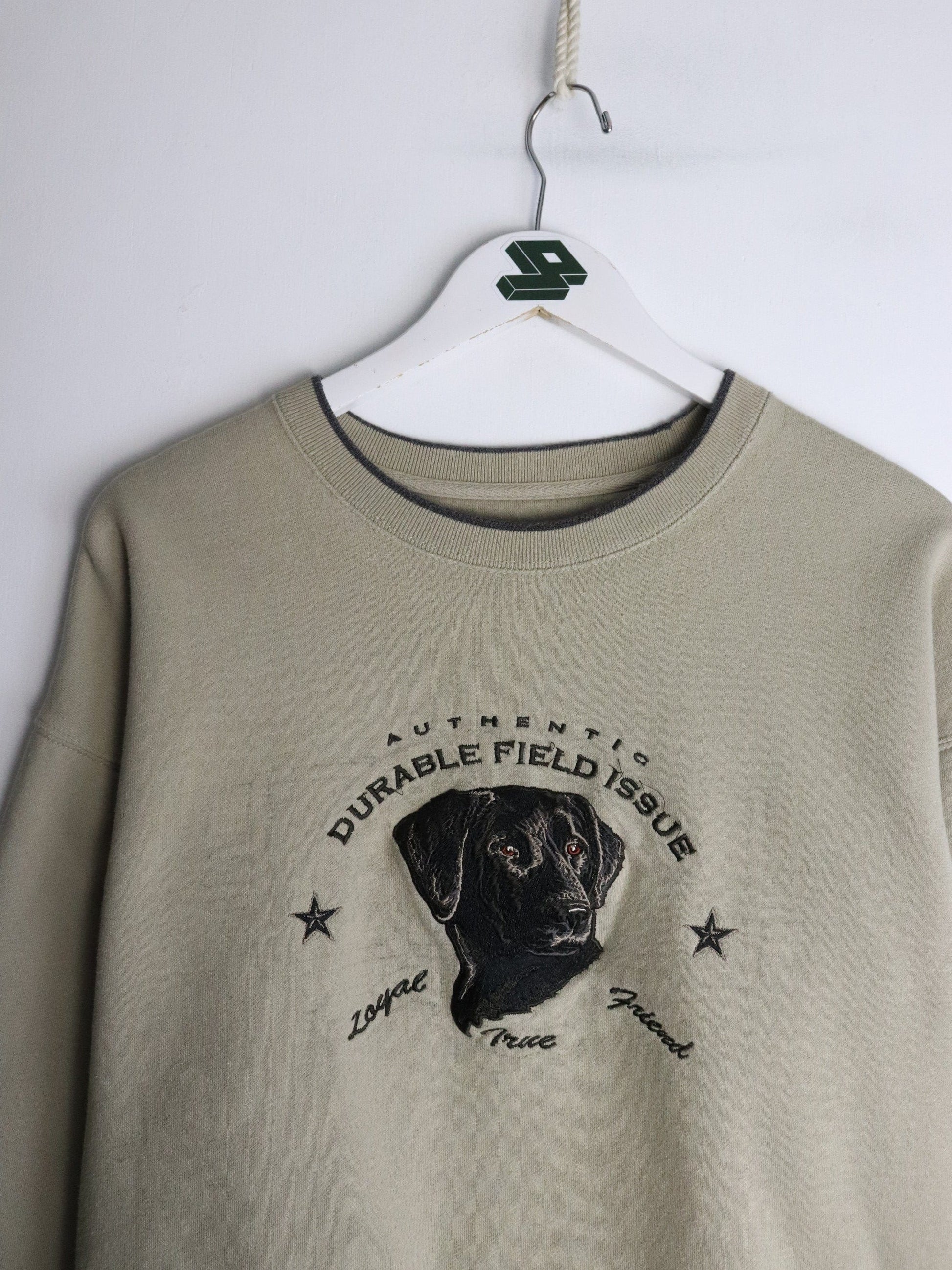 Labrador Sweatshirt Mens Large Beige from propervintagecanada