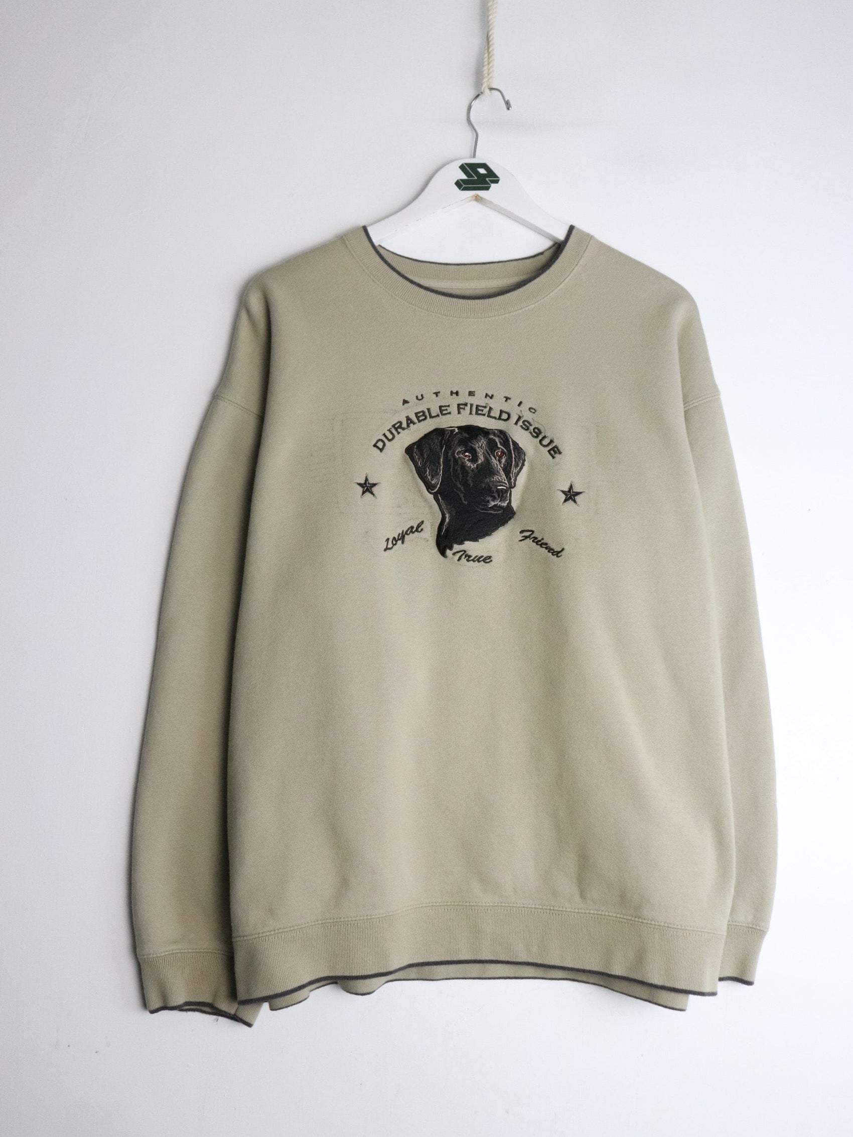 Labrador Sweatshirt Mens Large Beige from propervintagecanada