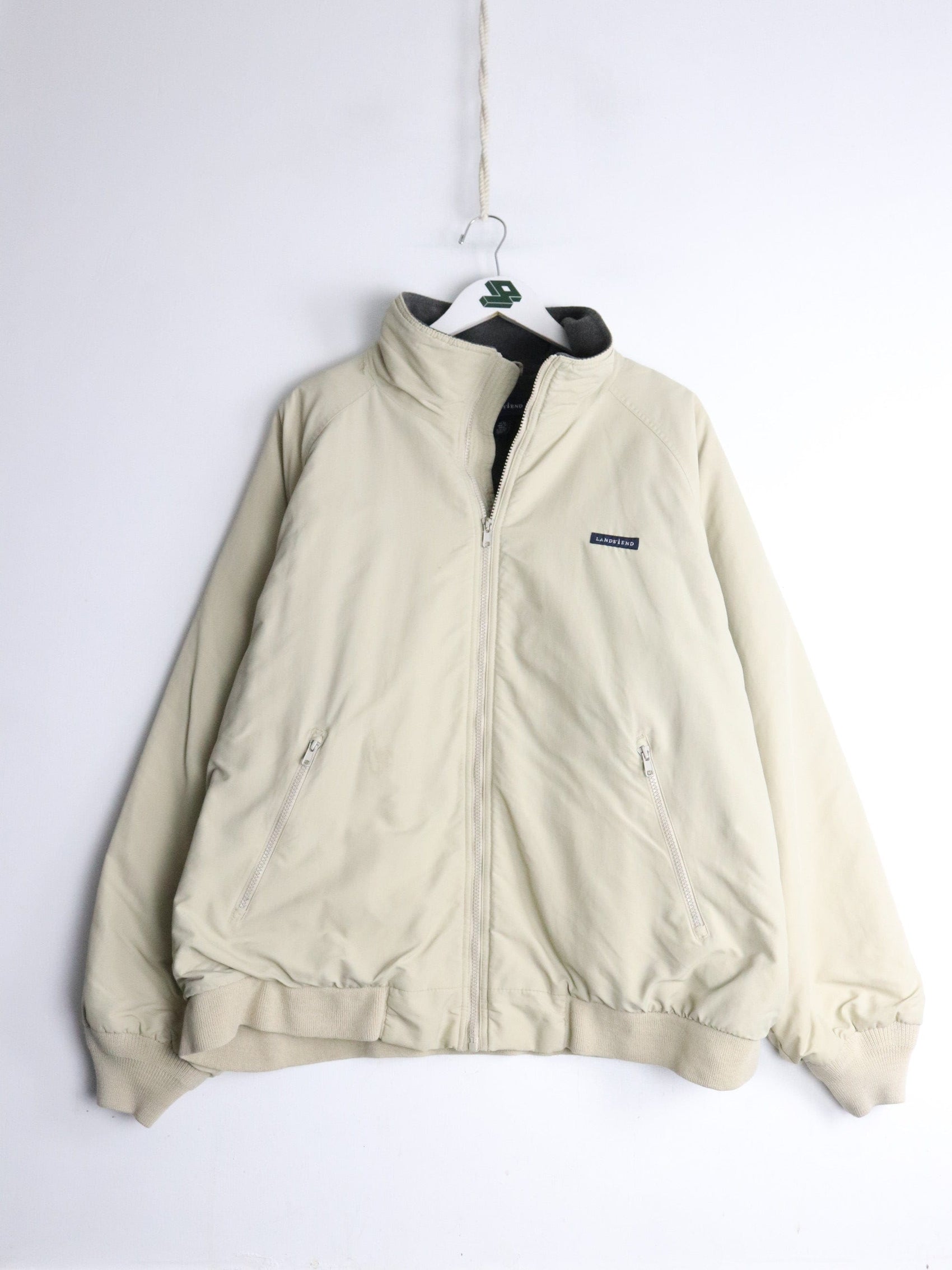 Lands End Jacket Mens XL Beige
