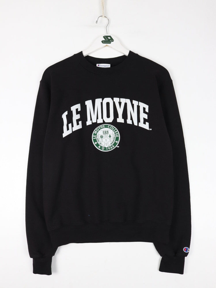 Le Moyne Sweatshirt Mens Small Black College Champion from propervintagecanada