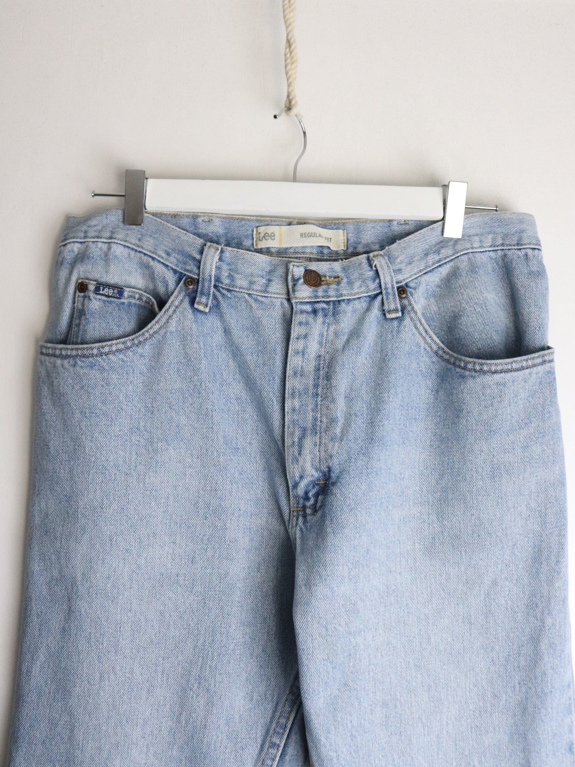 Lee Denim Jeans Mens 36 x 30 Blue Regular Fit from propervintagecanada
