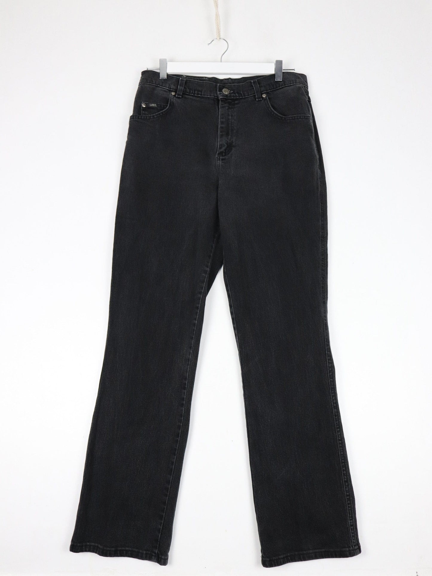 Lee Jeans Vintage Lee Pants Womens 12 Black Denim Jeans 32 x 32 Flare