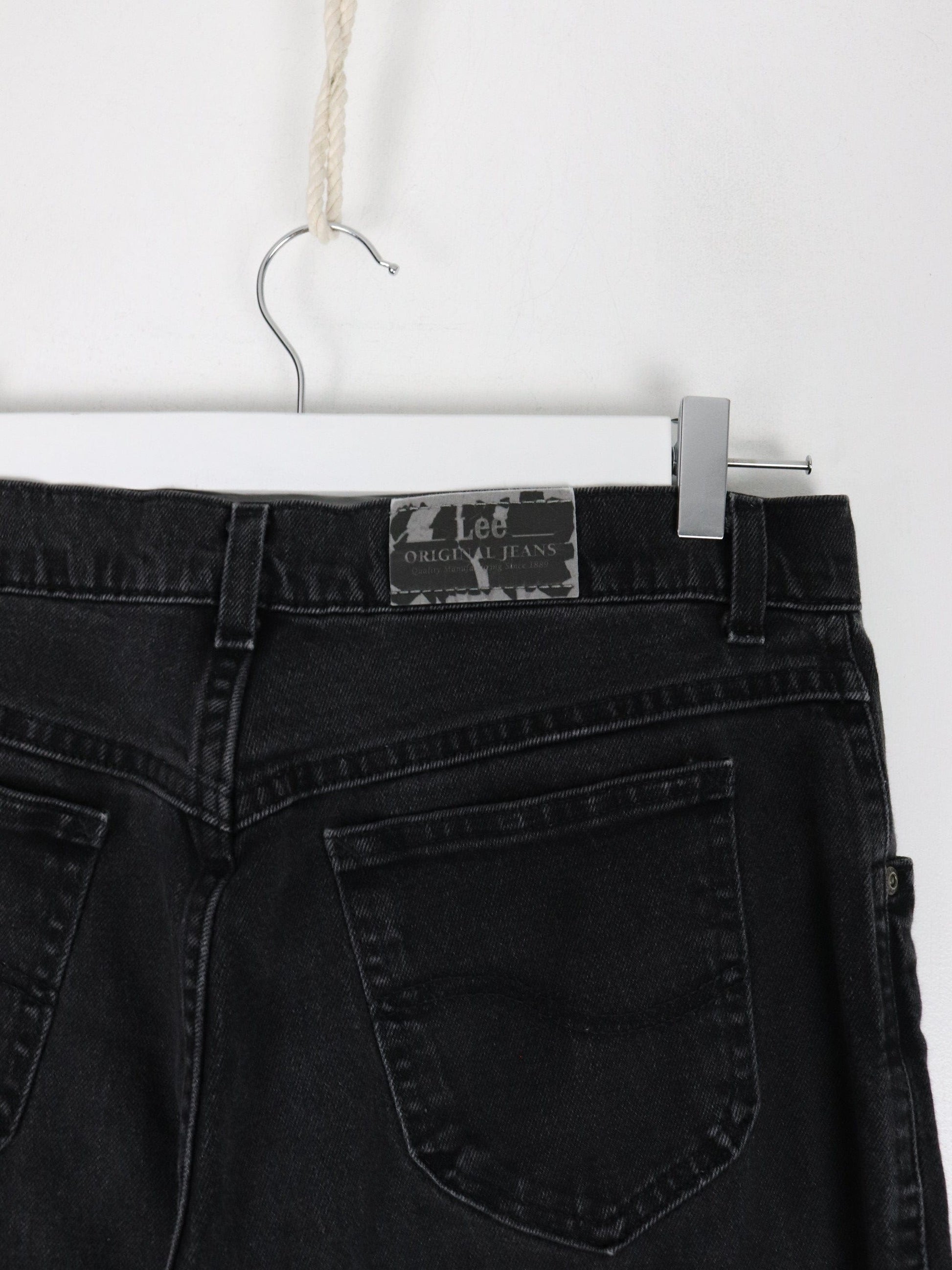 Lee Jeans Vintage Lee Pants Womens 12 Black Denim Jeans 32 x 32 Flare