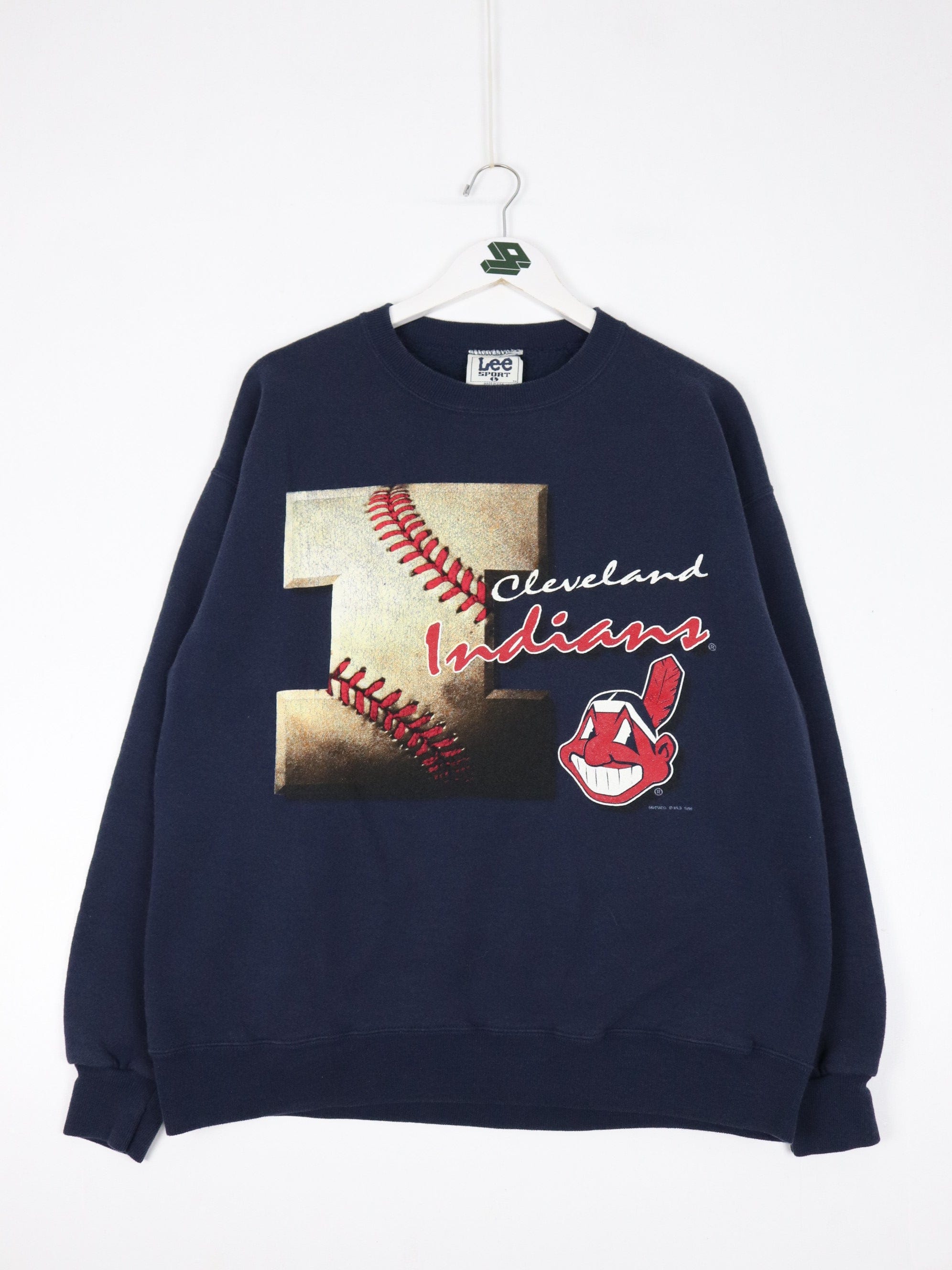 Vintage Lee Sport MLB Cleveland Indians Mens Large Long Sleeve Gray  Sweatshirt