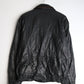 Leonardo's Jacket Mens Small Black Leather Coat from propervintagecanada