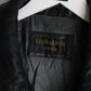 Leonardo's Jacket Mens Small Black Leather Coat from propervintagecanada