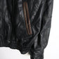 Leonardo's Jacket Mens Small Black Leather Coat from propervintagecanada