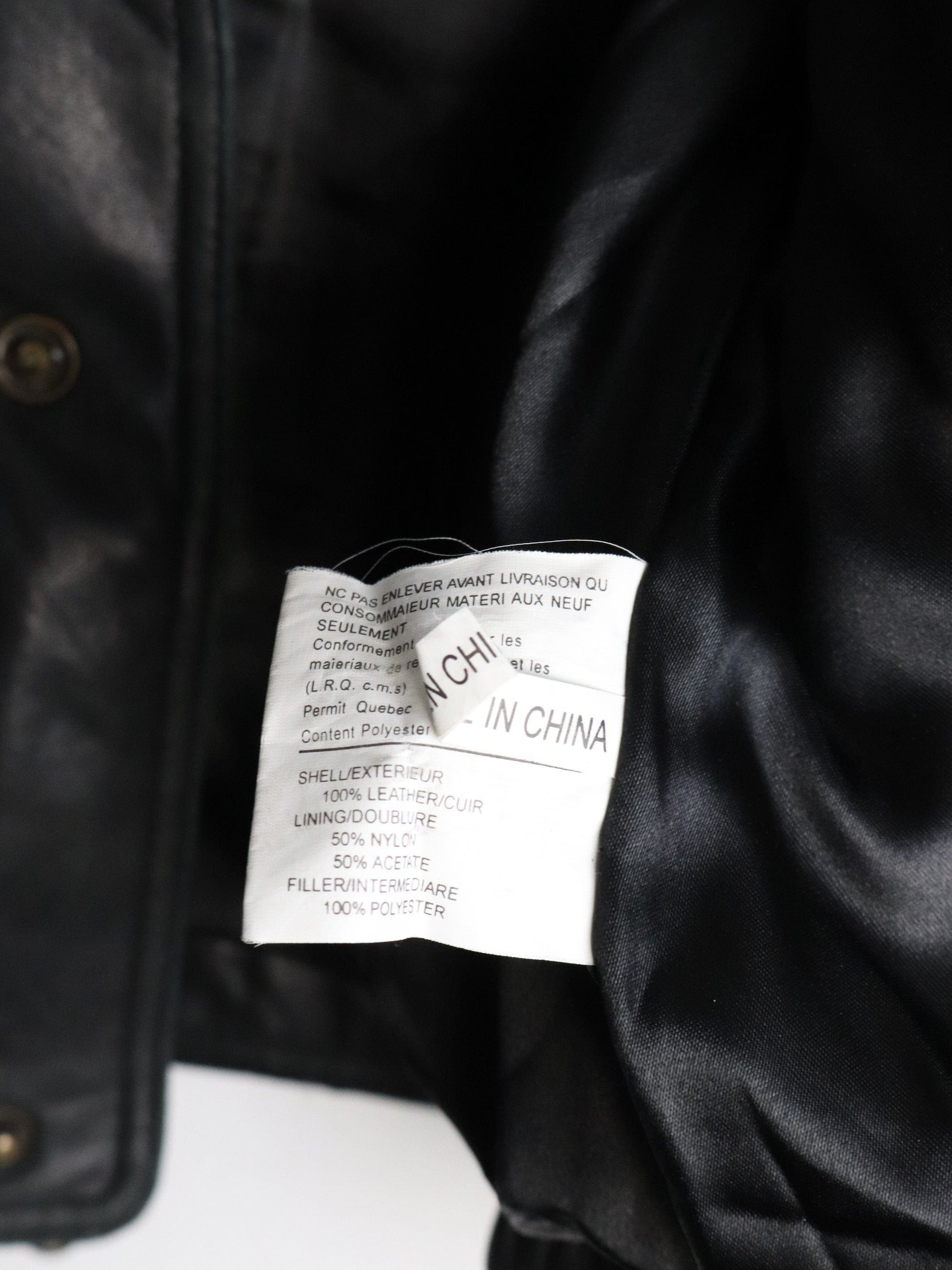 Leonardo's Jacket Mens Small Black Leather Coat from propervintagecanada