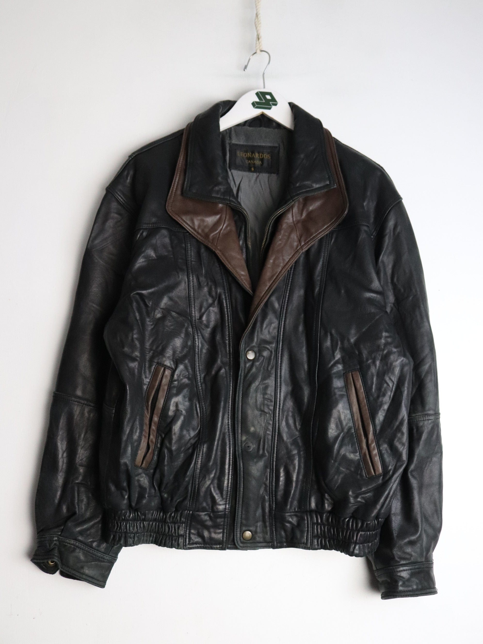 Leonardo's Jacket Mens Small Black Leather Coat – Proper Vintage