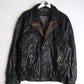 Leonardo's Jacket Mens Small Black Leather Coat from propervintagecanada
