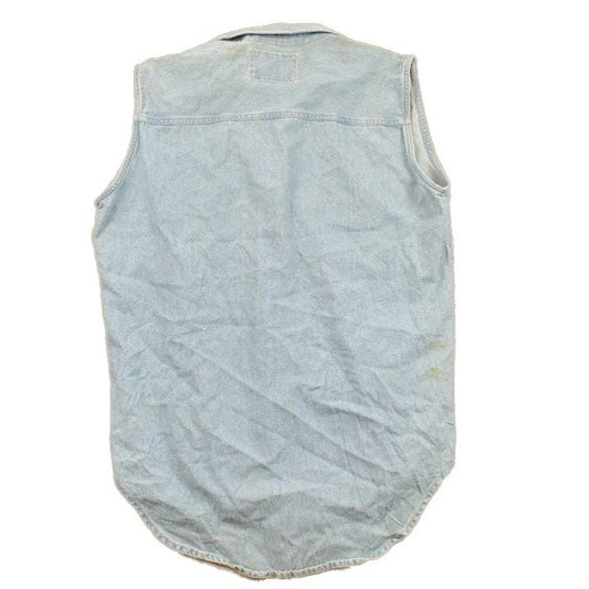 Levi's Clothing > Men's Clothing > Shirts & Tees > Oxfords & Button Downs Vintage 1990s Levis Denim Button Up Vest Men's Medium