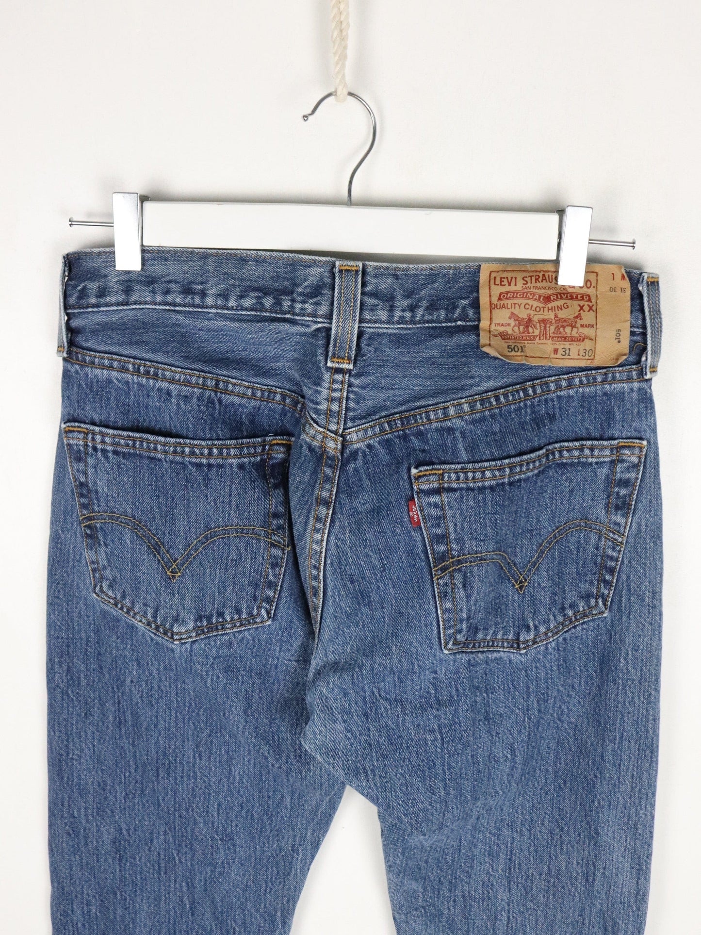 Levi's Denim Jeans Mens 31 x 30 Blue 501 Original Fit from propervintagecanada