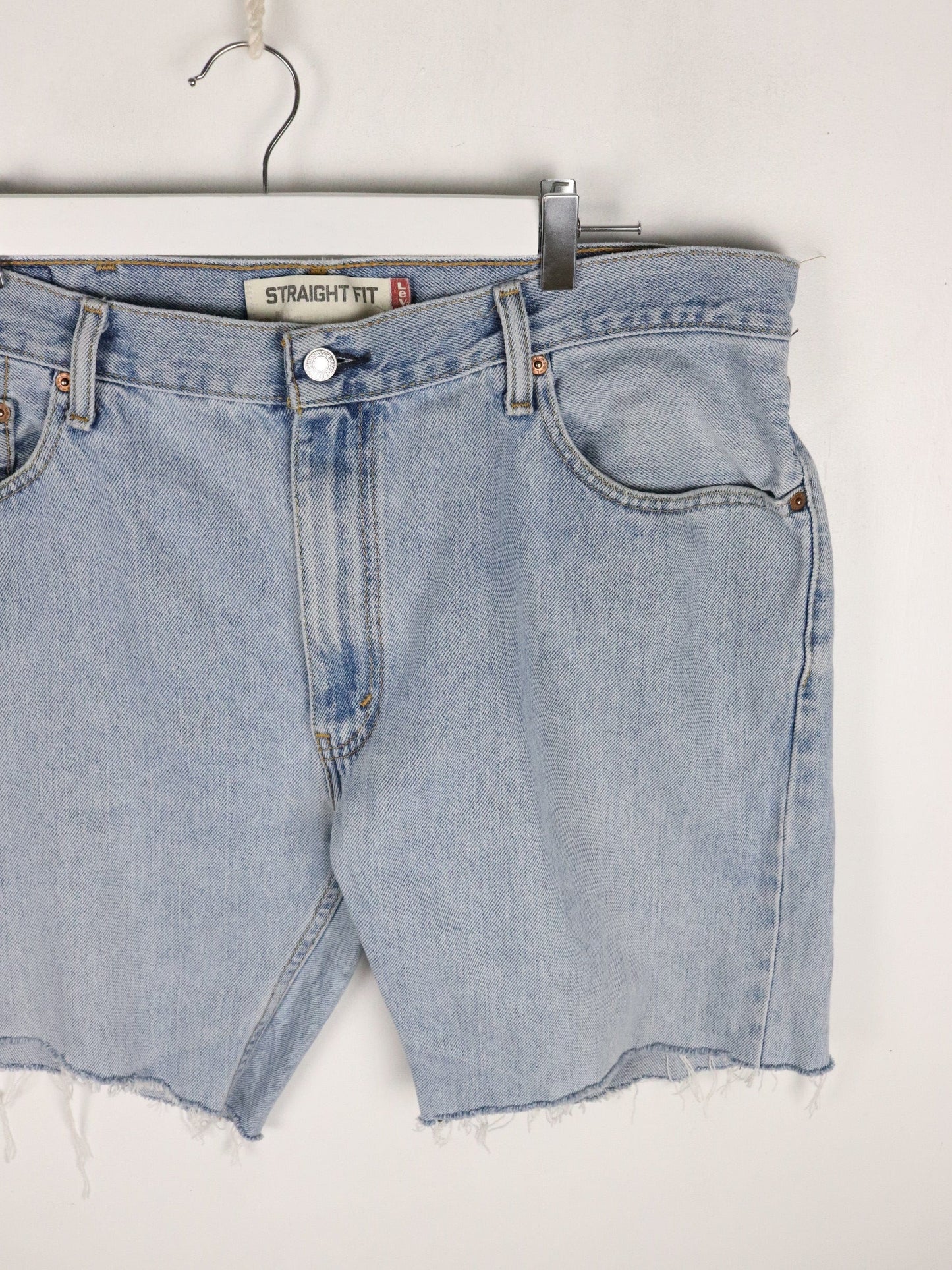 Levi's Denim Shorts Mens 38 Blue Cut Off from propervintagecanada