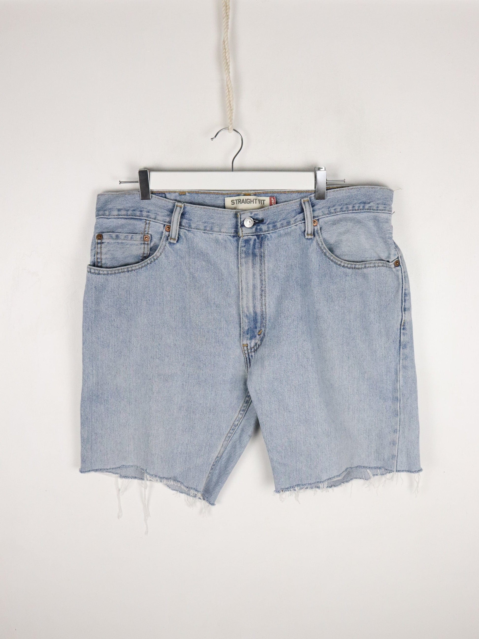 Levi's Denim Shorts Mens 38 Blue Cut Off from propervintagecanada