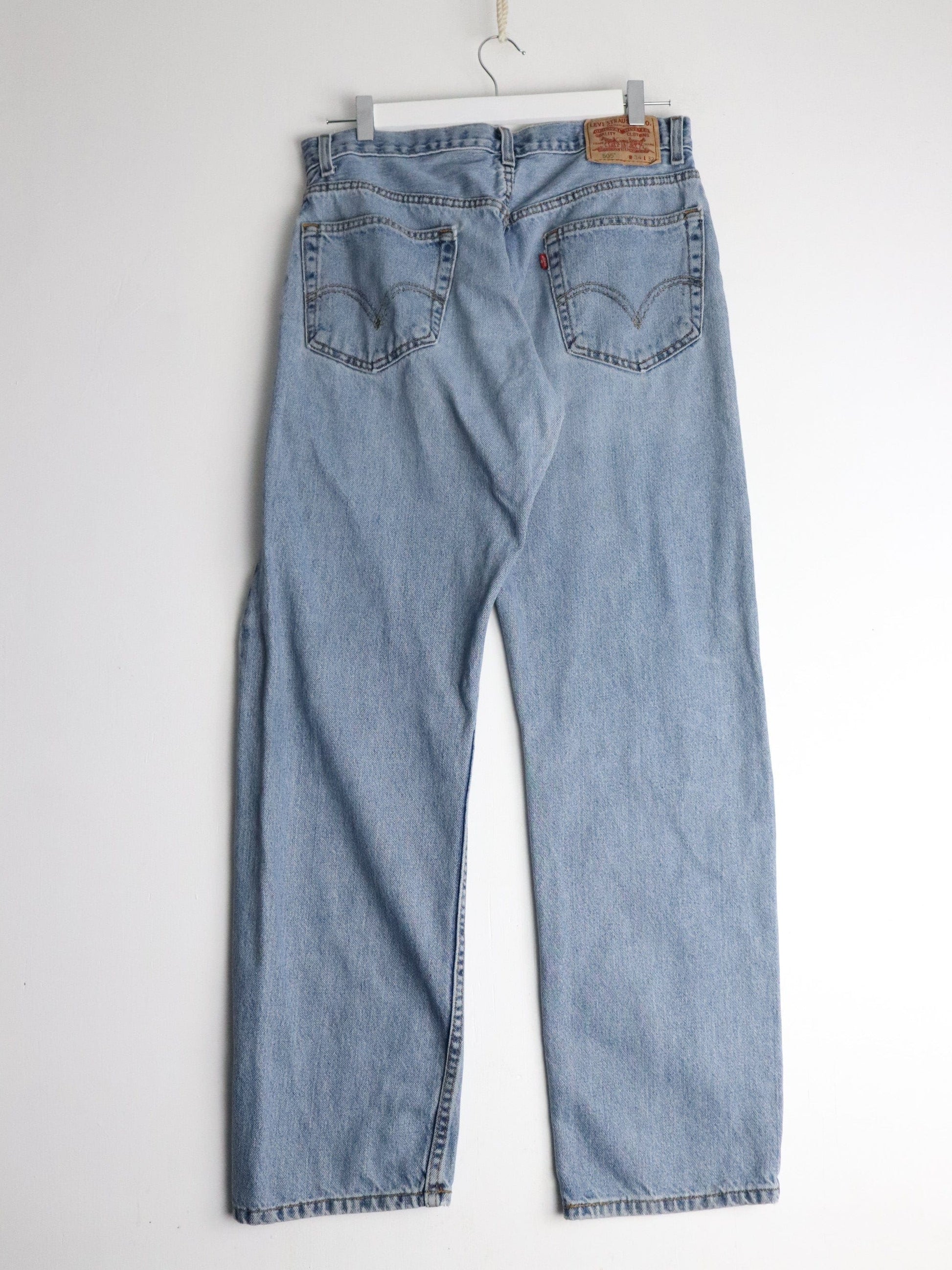 Levi's Jeans Levi's Pants Fits Mens 32 x 31 Blue Denim Jeans 505 Regular Fit