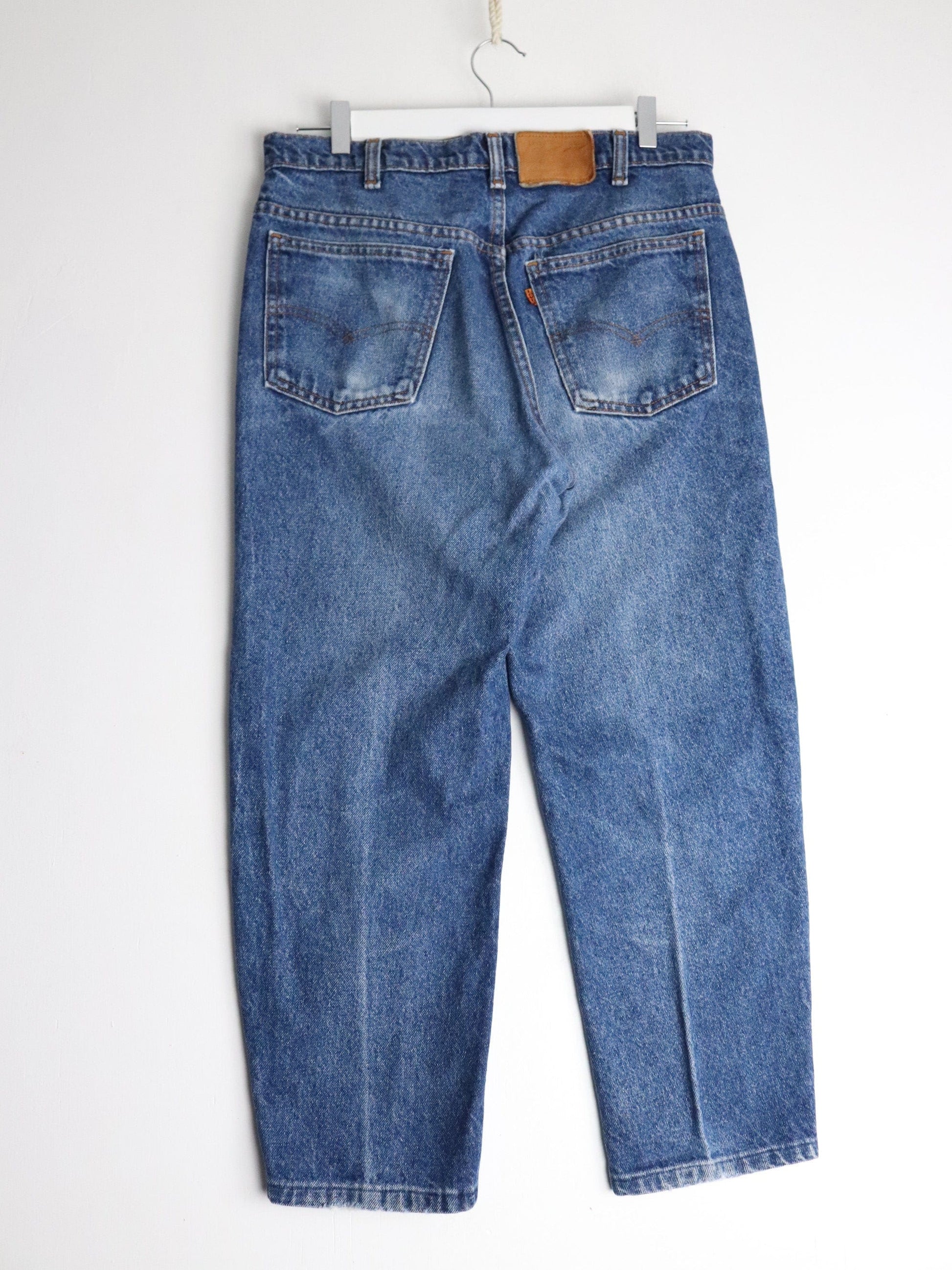 Levi's Jeans Vintage Levi's Pants Fits Mens 32 x 24 Blue Cropped Denim Jeans