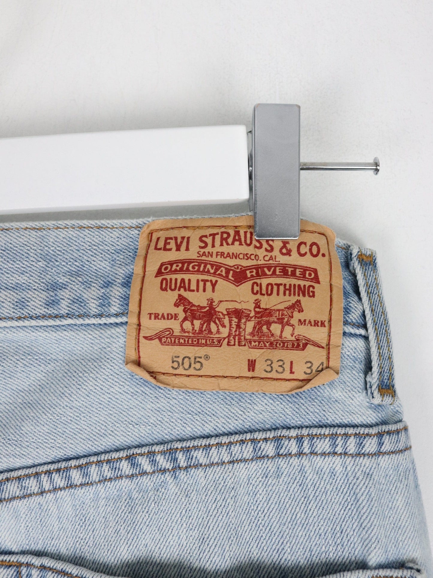 Levi's Jeans Vintage Levi's Pants Fits Mens 33 x 33 Blue 505 Regular Fit Denim Jeans