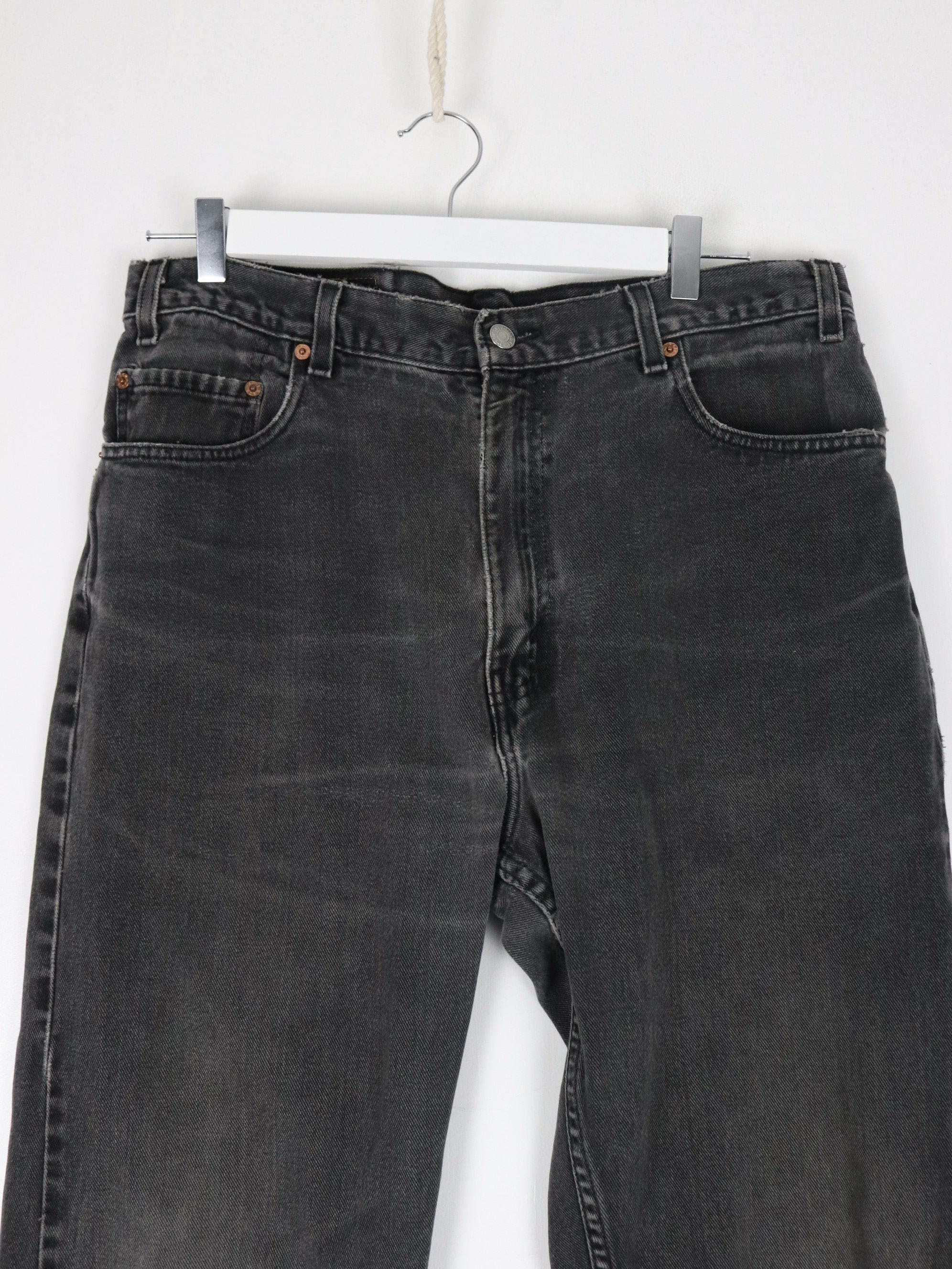 Levi’s 505 Relaxed Fit Vintage 80's newest Black denim Jeans W42 x L30 EUC