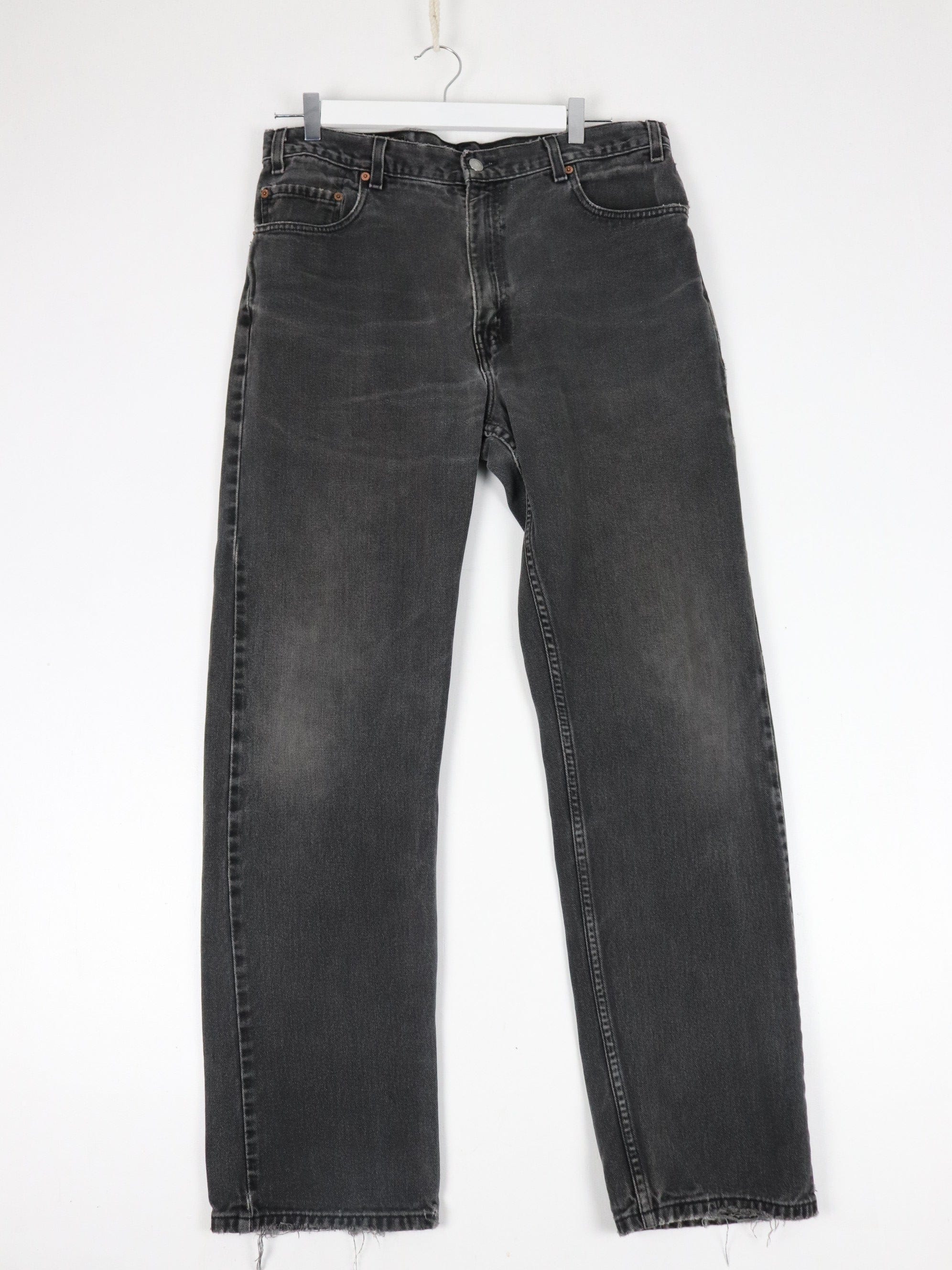 Levi’s 505 Relaxed store Fit Vintage 80's Black denim Jeans W42 x L30 EUC