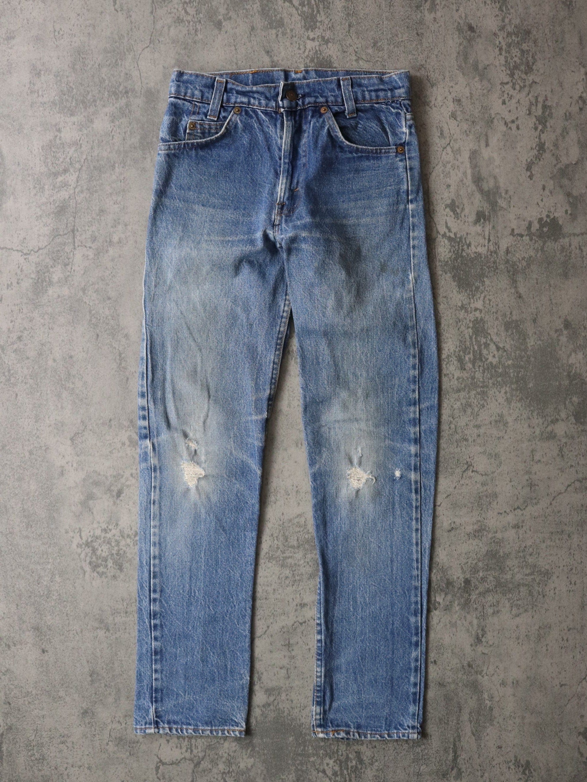 Vintage Levi's Pants Fits Youth 27 x 30 Blue Denim Jeans Student