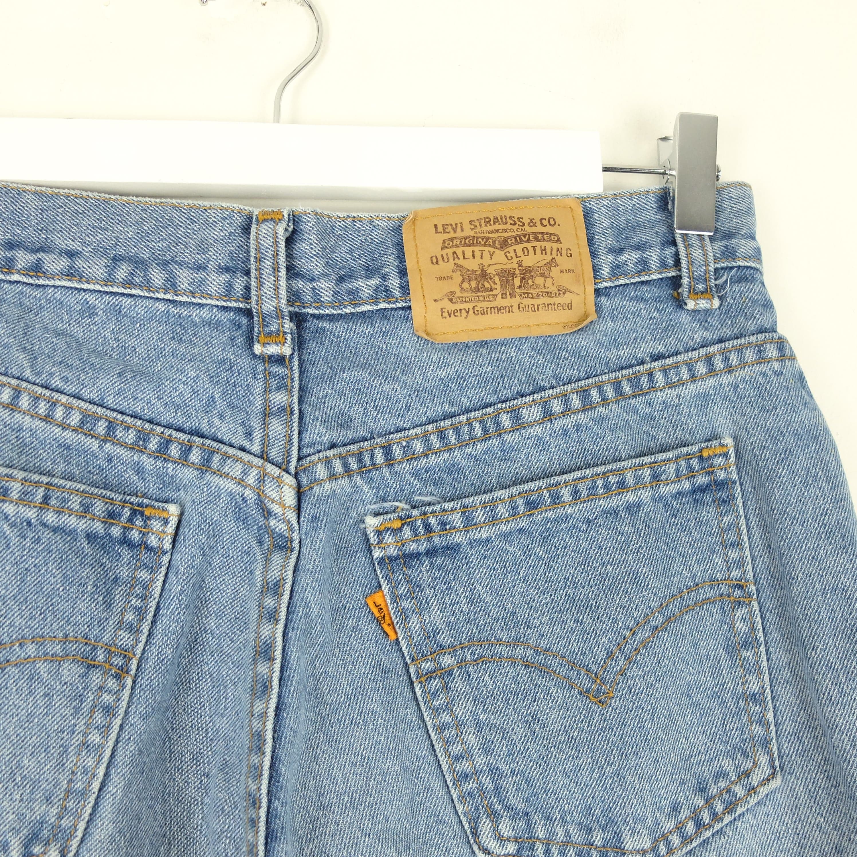 Vintage Levi's Pants Womens 12 Blue Denim Jeans High Waist Tapered