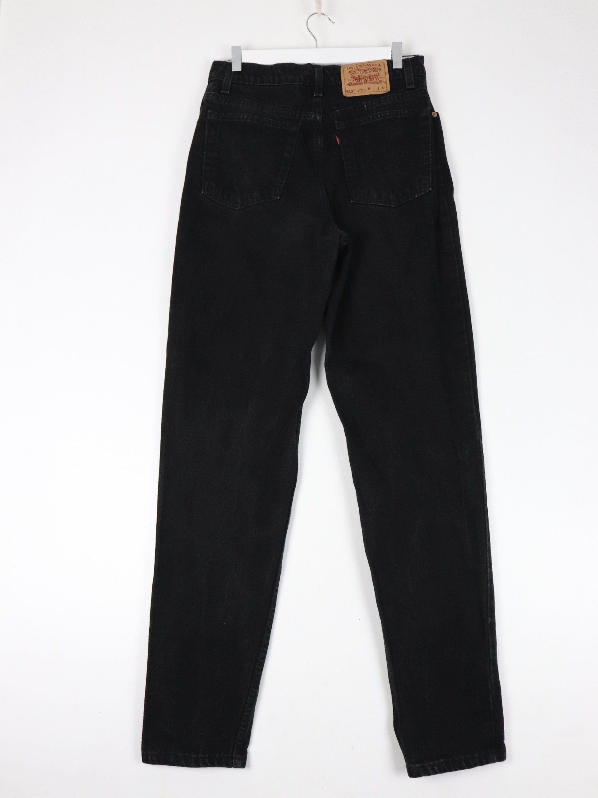 Levi's Jeans Vintage Levi's Pants Womens 29 x 32 Black Denim Jeans 512 Slim Tapered