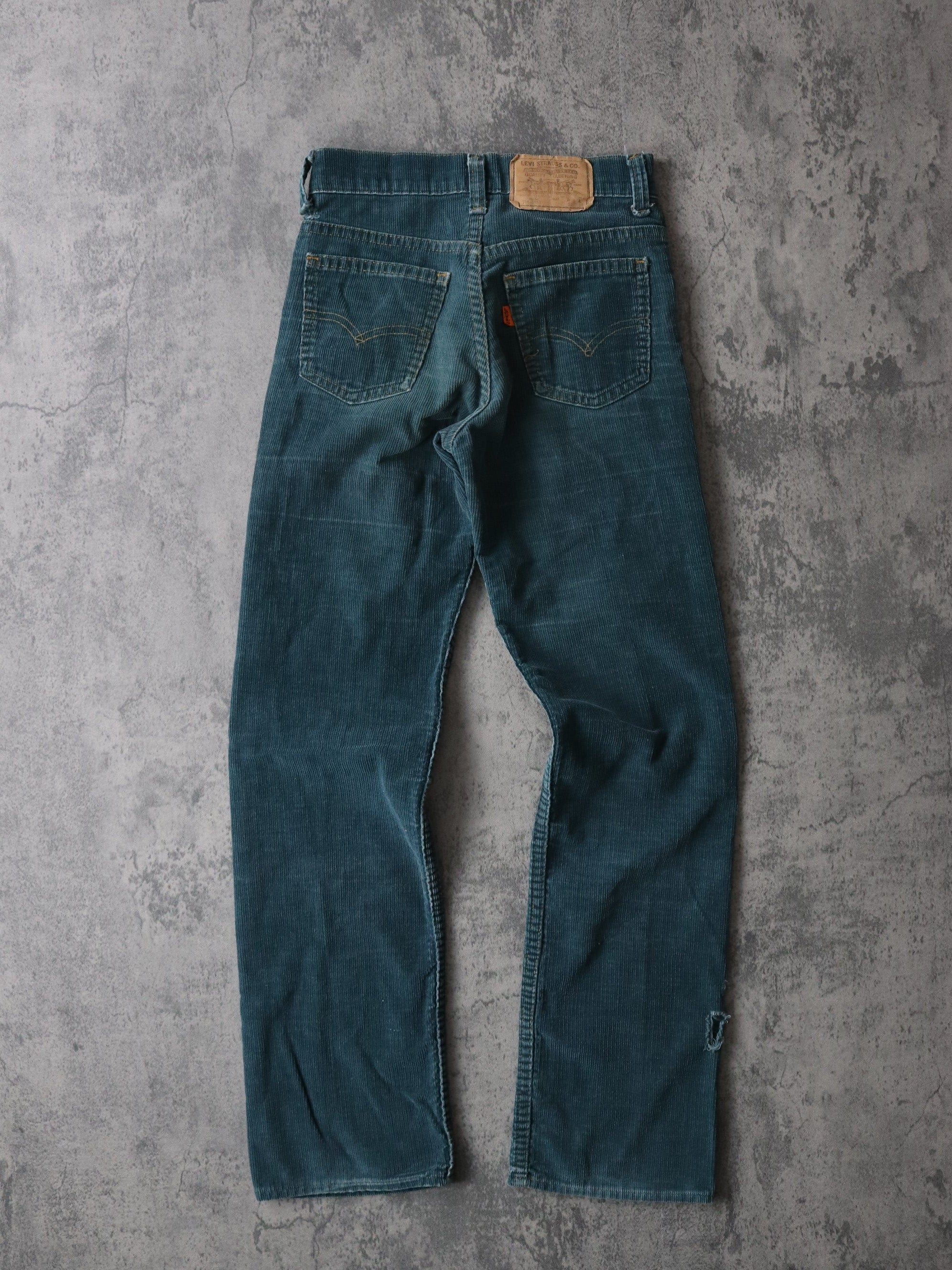 Vintage Levi's Pants Fits Womens 25 x 29 Green Corduroy 80s Talon Zip –  Proper Vintage