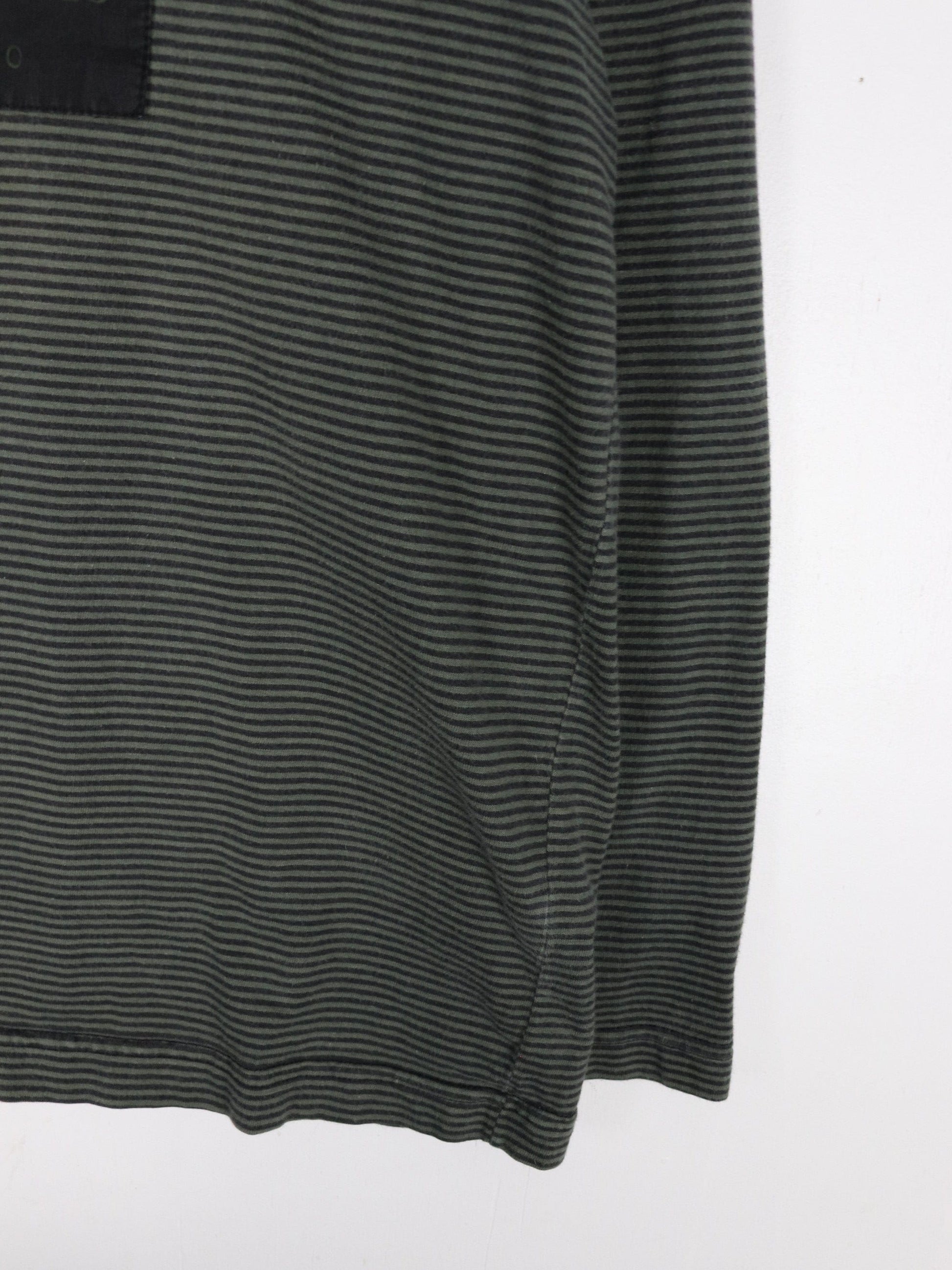 Levi's T-Shirts & Tank Tops Vintage Levi's T Shirt Mens Medium Green Striped Mock Neck