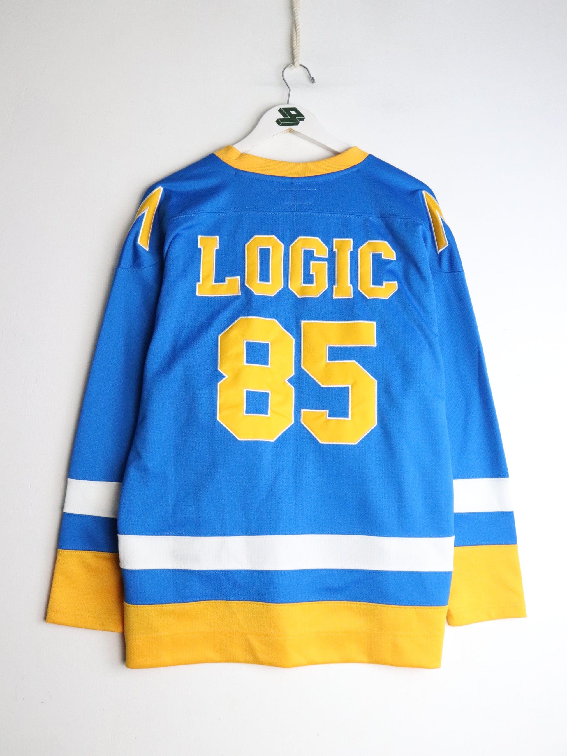 Logic Hockey Jersey Mens Small Blue Everybody Tour from propervintagecanada