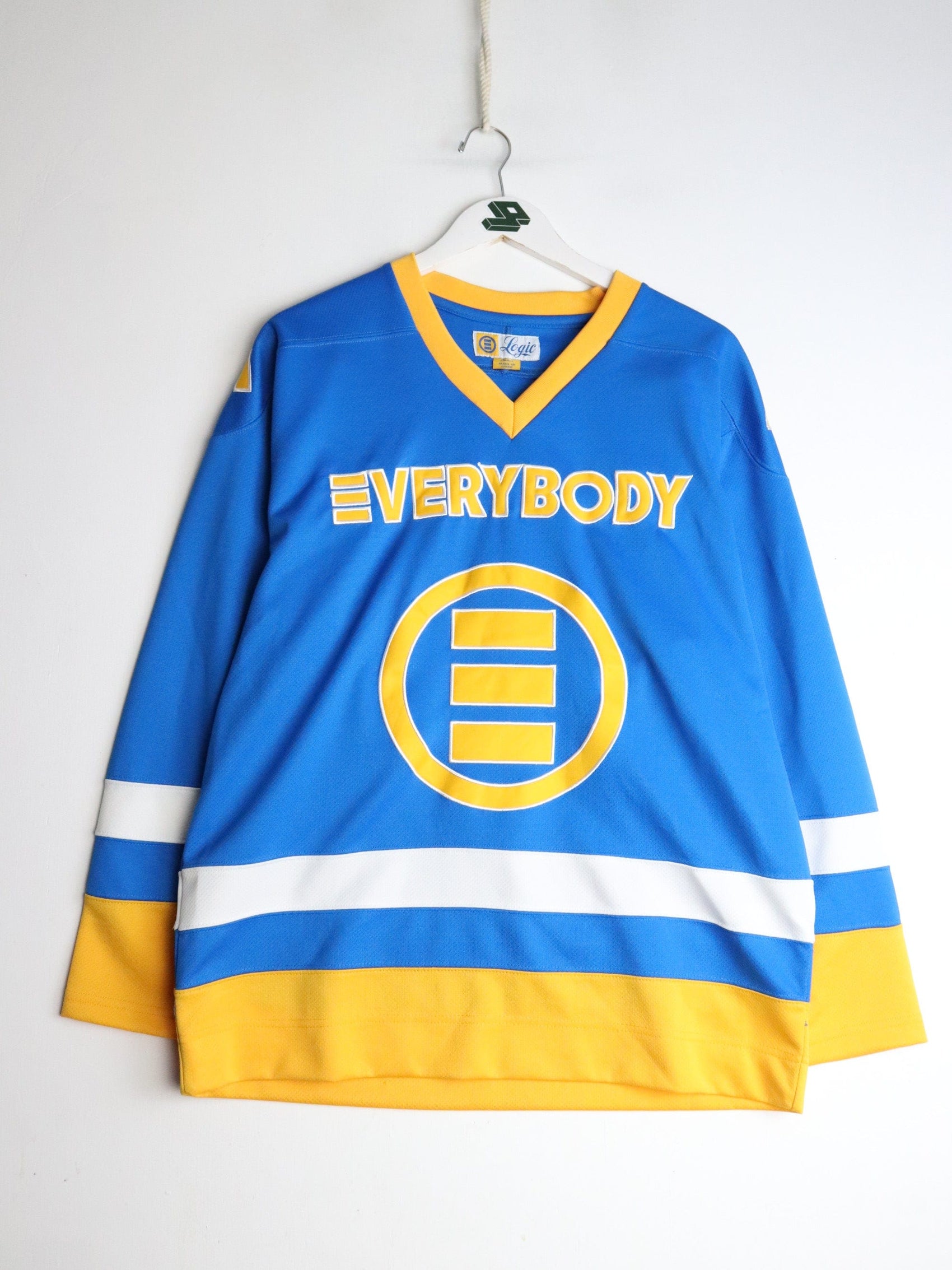 Logic Hockey Jersey Mens Small Blue Everybody Tour