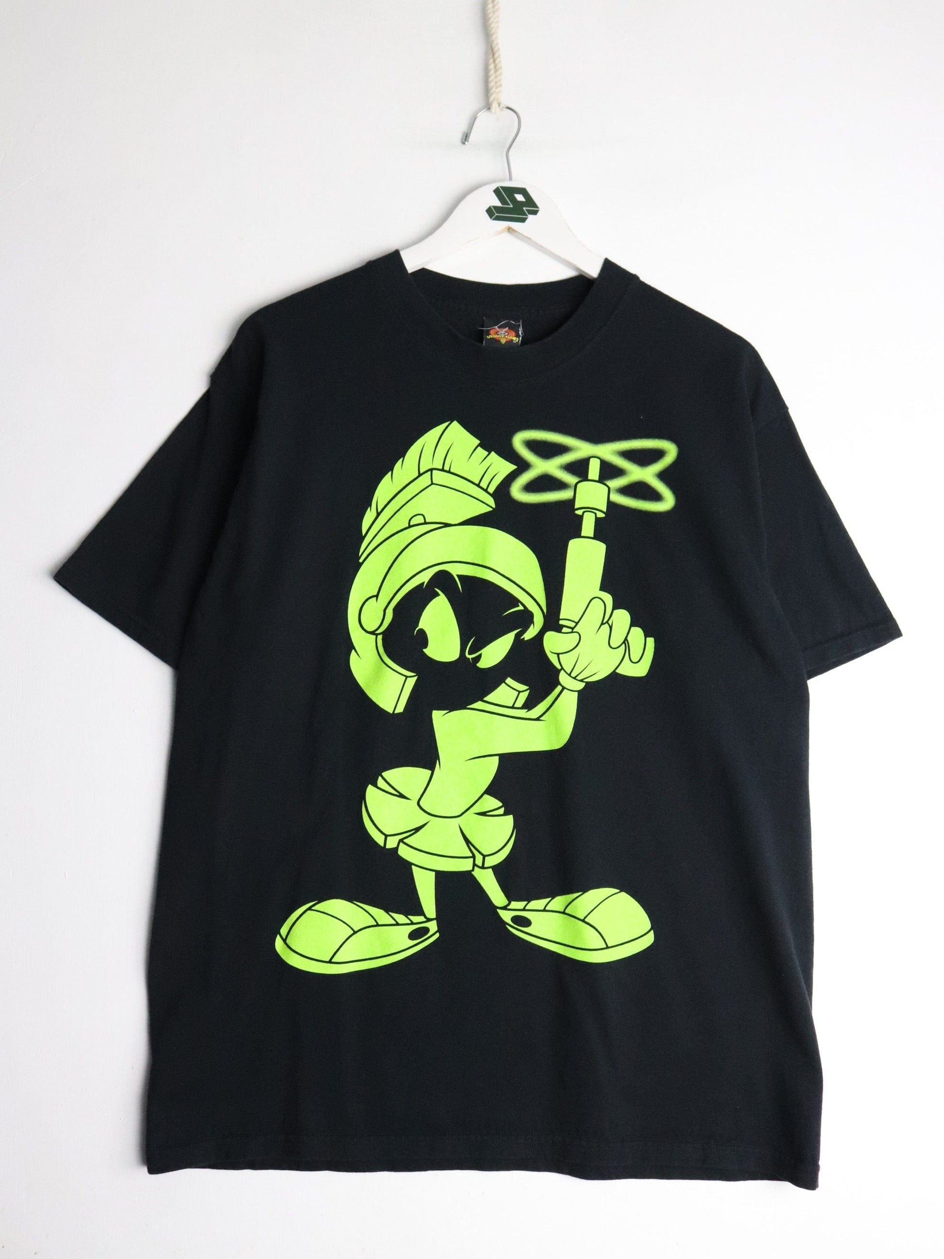 Looney Tunes T-Shirts & Tank Tops Vintage Looney Tunes T Shirt Mens Medium Black Marvin The Martian