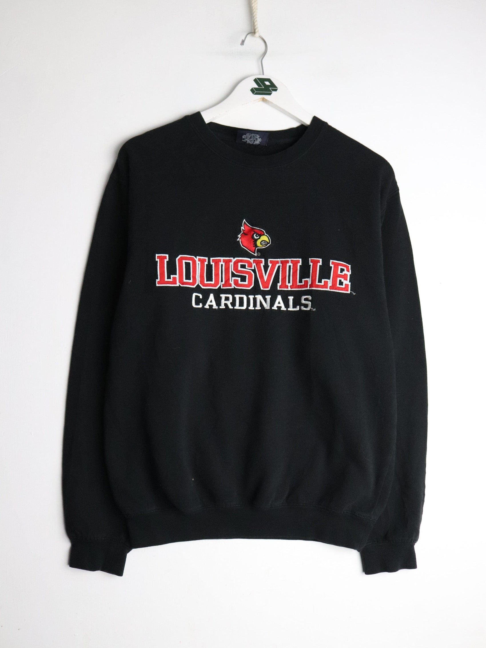 Louisville Cardinals Sweatshirt Mens Small Black College