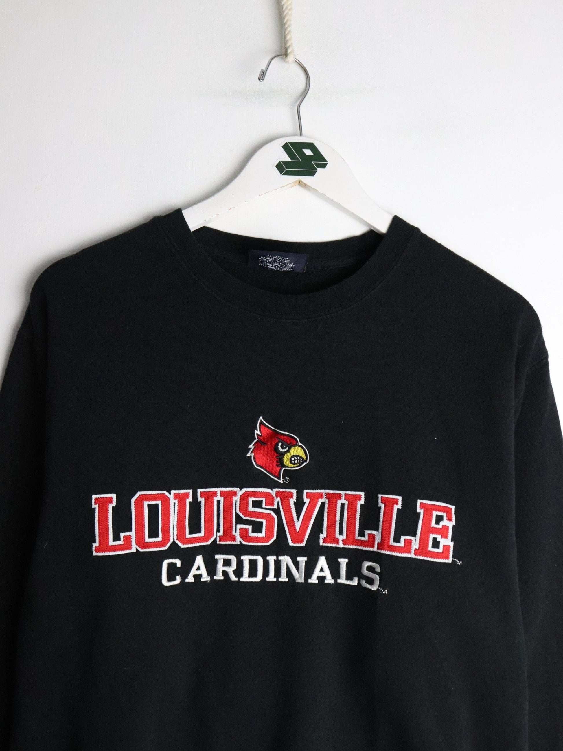 Louisville Cardinals Sweatshirt Mens Small Black College from propervintagecanada
