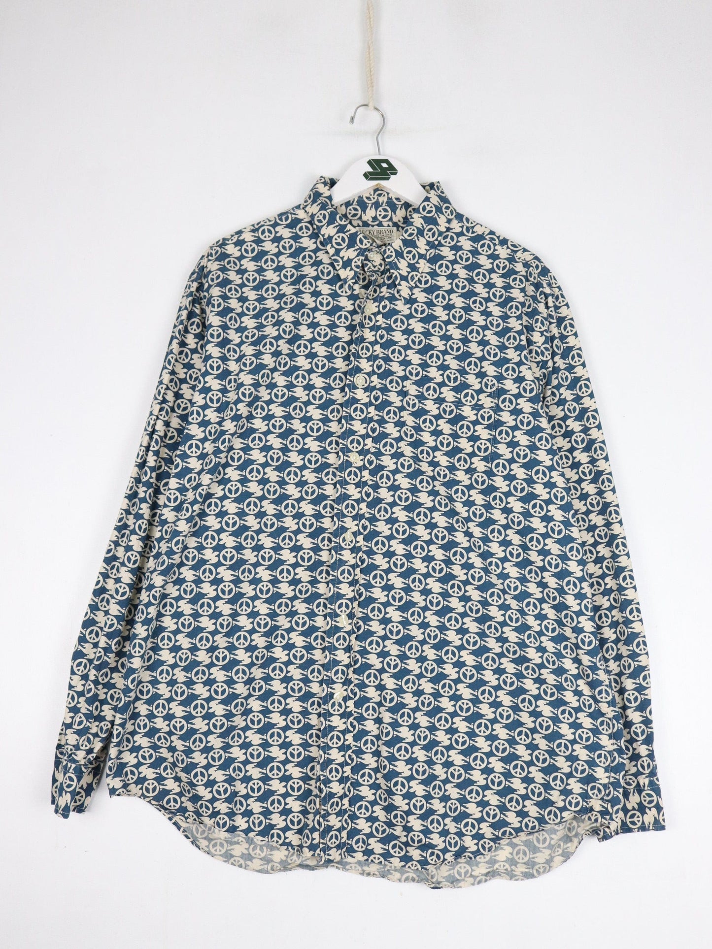 Lucky Brand Shirt Mens XL Blue Button Up from propervintagecanada
