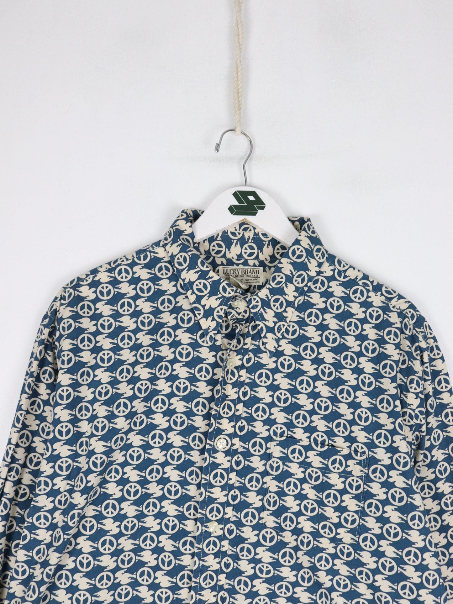 Lucky Brand Shirt Mens XL Blue Button Up from propervintagecanada