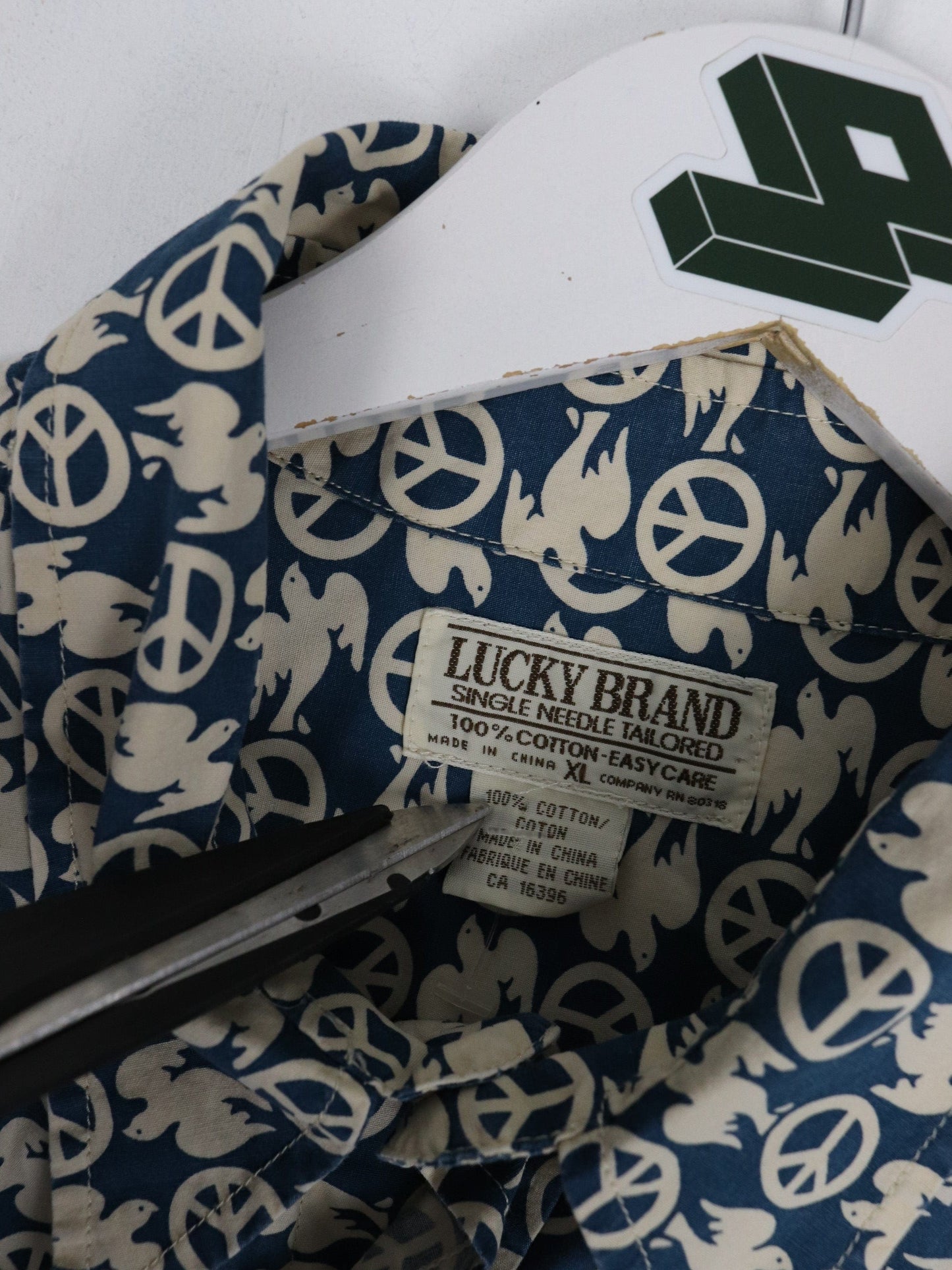 Lucky Brand Shirt Mens XL Blue Button Up from propervintagecanada