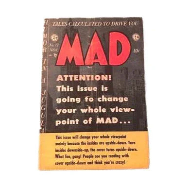 MAD Comic #17 Nov 1954 by Harvey Kurtzman Very Rare Vintage, 3 Good Minus from propervintagecanada