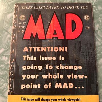 MAD Comic #17 Nov 1954 by Harvey Kurtzman Very Rare Vintage, 3 Good Minus from propervintagecanada