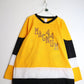 Magnum Hockey Jersey Mens 2XL Yellow Athletic Knit
