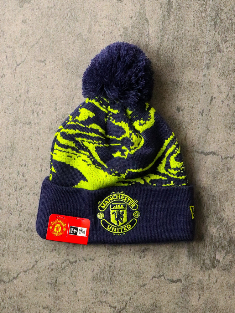 Manchester United Beanie Adult Blue from propervintagecanada